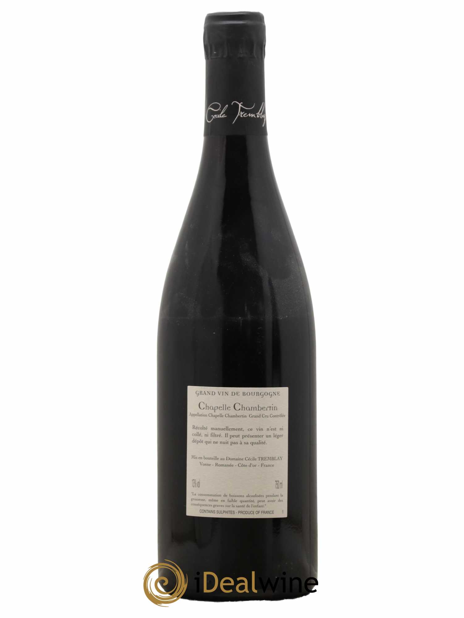 Chapelle-Chambertin Grand Cru Cécile Tremblay 2014 - Lot de 1 bouteille - 1