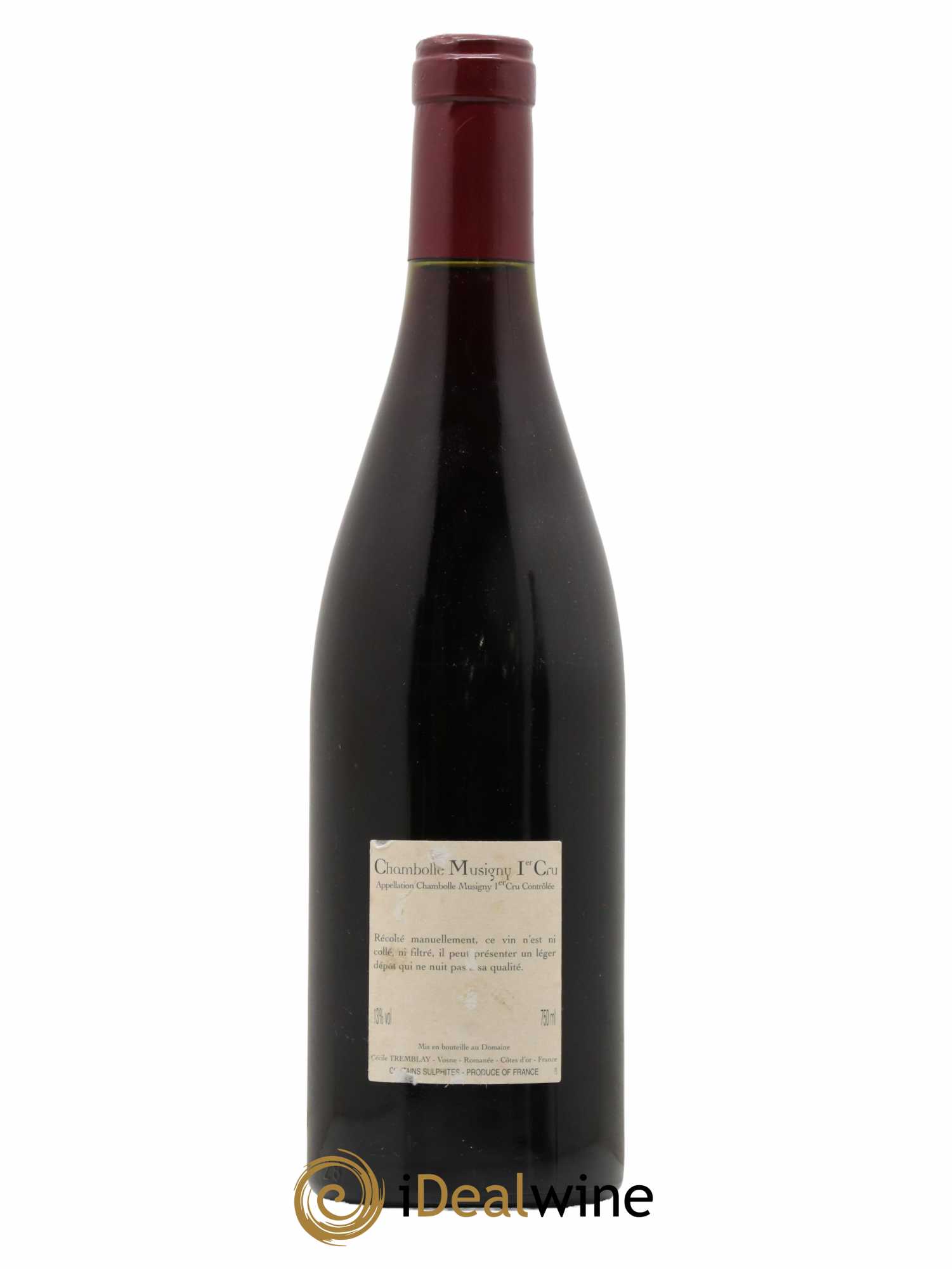 Chambolle-Musigny 1er Cru Les Feusselottes Cécile Tremblay 2005 - Lot de 1 bouteille - 1