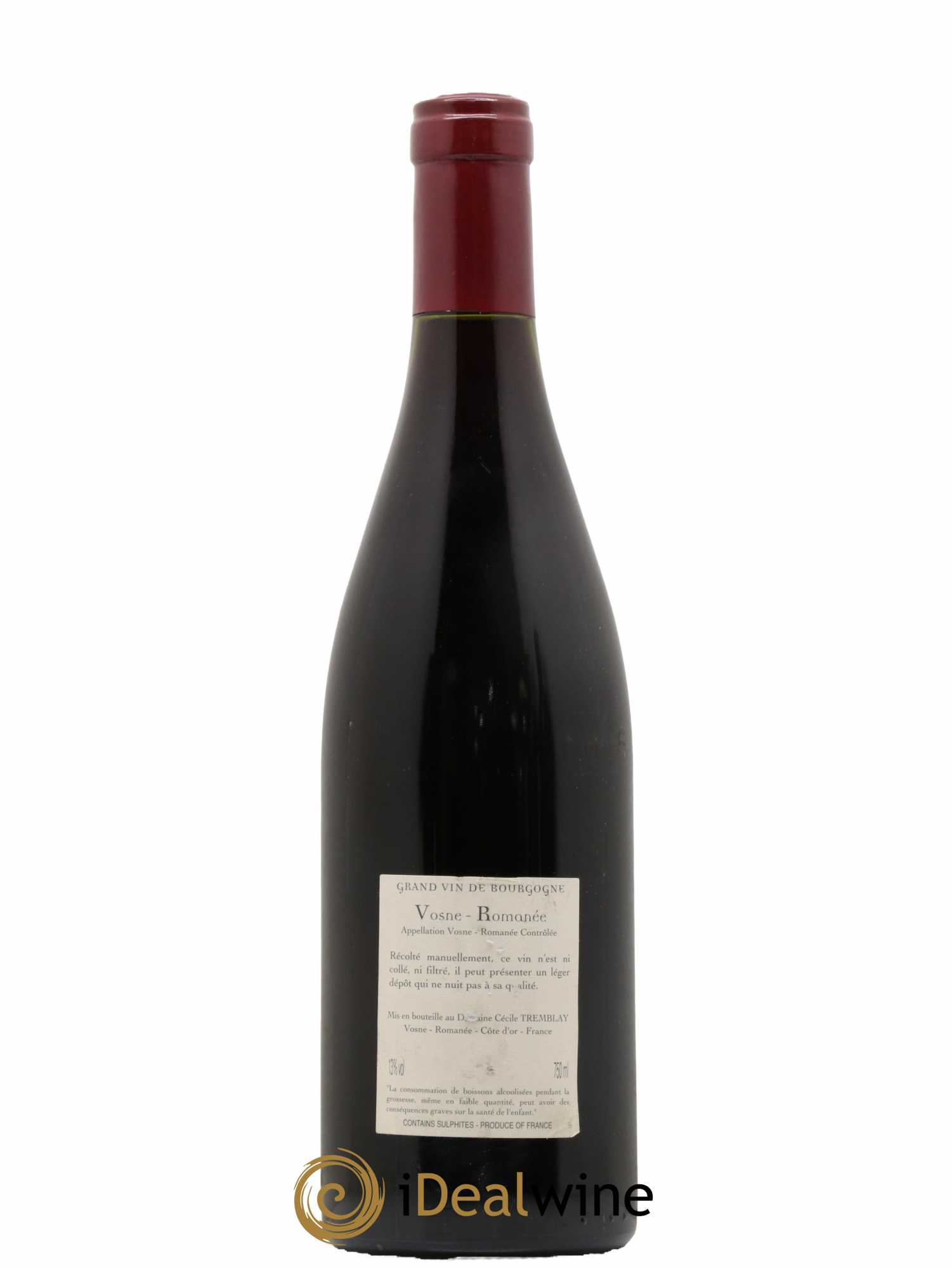 Vosne-Romanée Vieilles Vignes Cécile Tremblay 2006 - Lot de 1 bouteille - 1