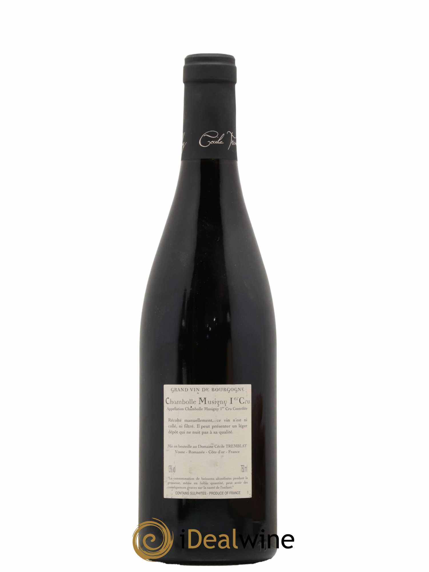 Chambolle-Musigny 1er Cru Les Feusselottes Cécile Tremblay 2013 - Lot de 1 bouteille - 1