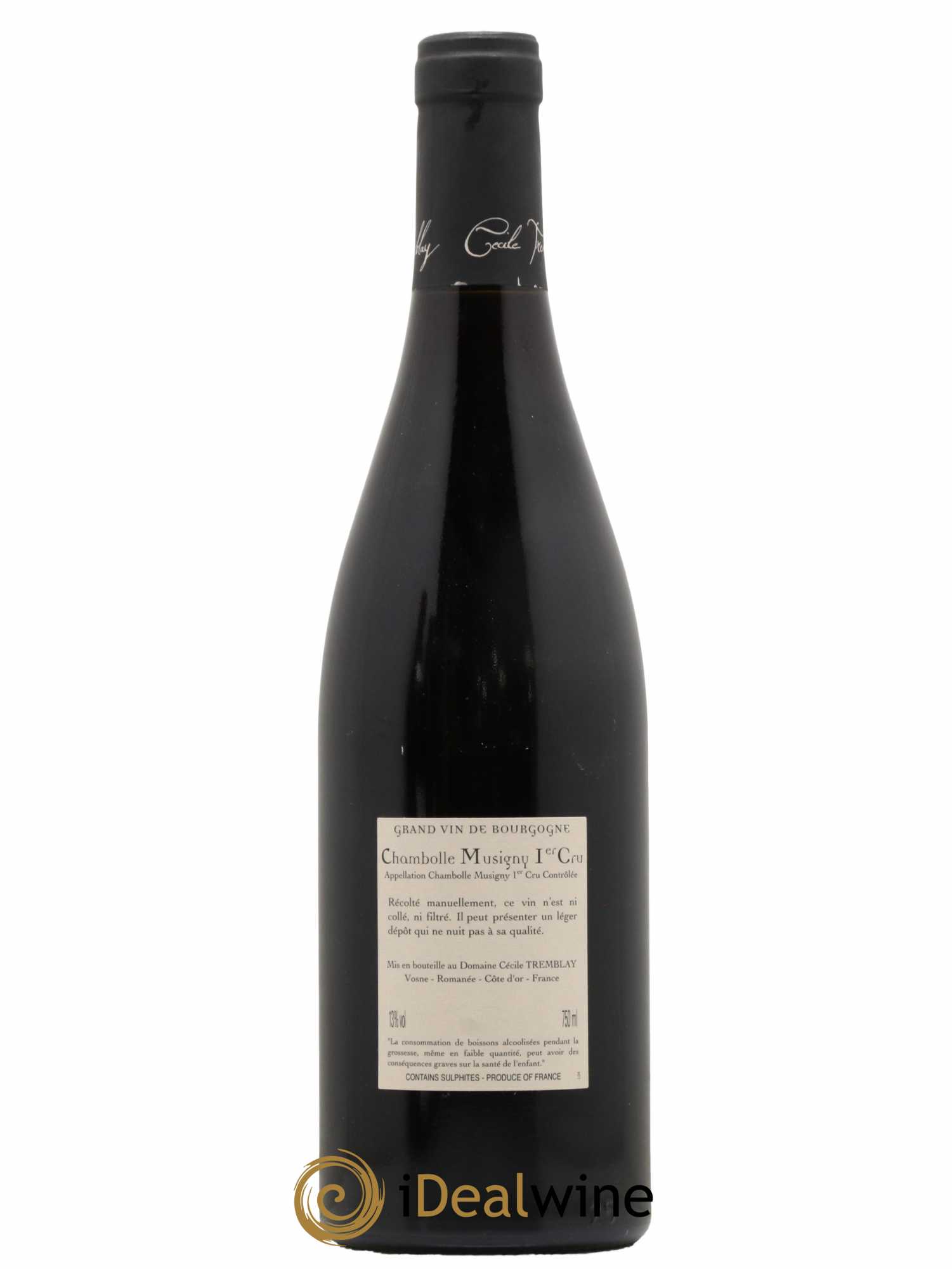 Chambolle-Musigny 1er Cru Les Feusselottes Cécile Tremblay 2012 - Lot de 1 bouteille - 1