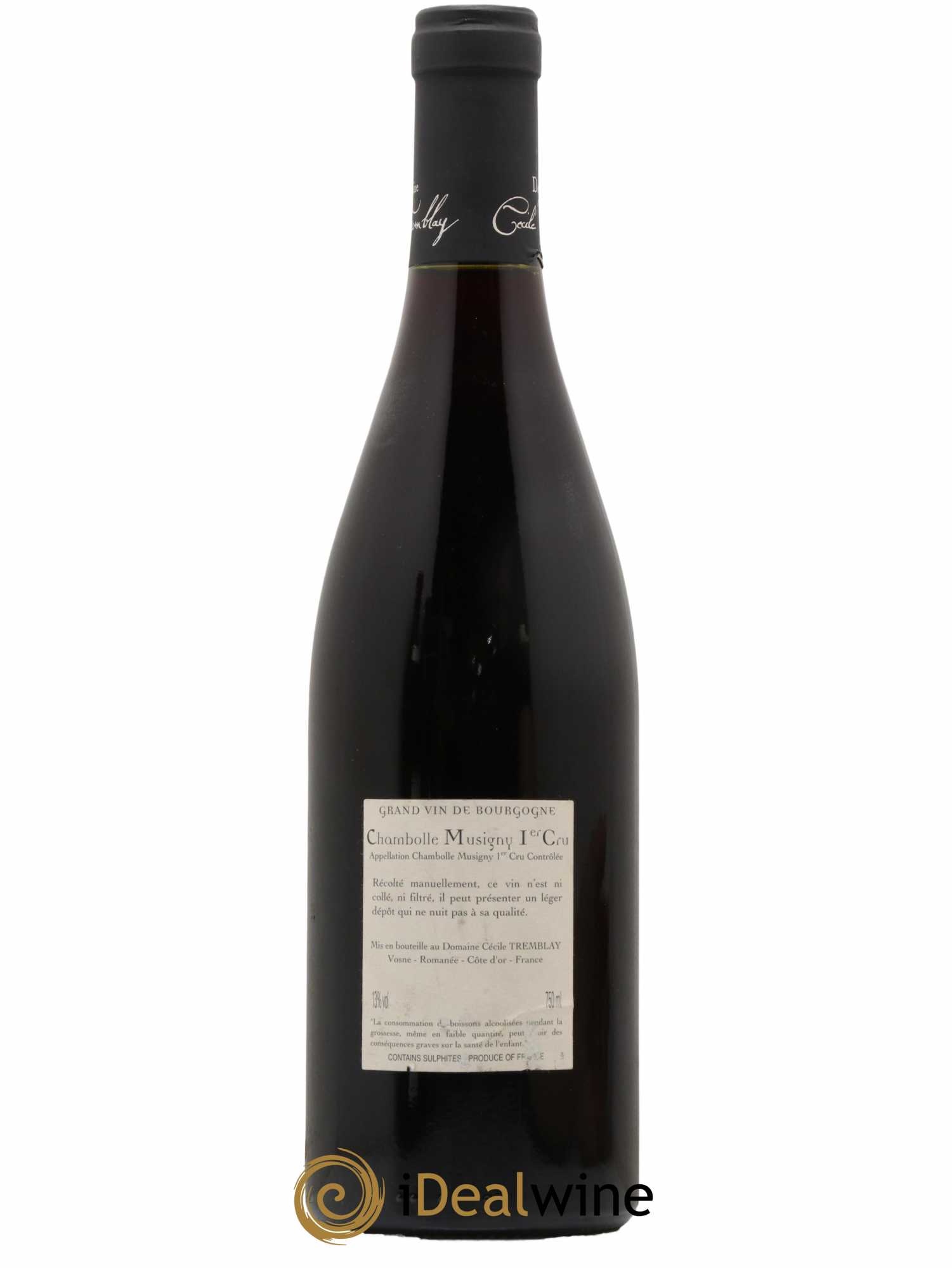 Chambolle-Musigny 1er Cru Les Feusselottes Cécile Tremblay 2008 - Lot de 1 bouteille - 1