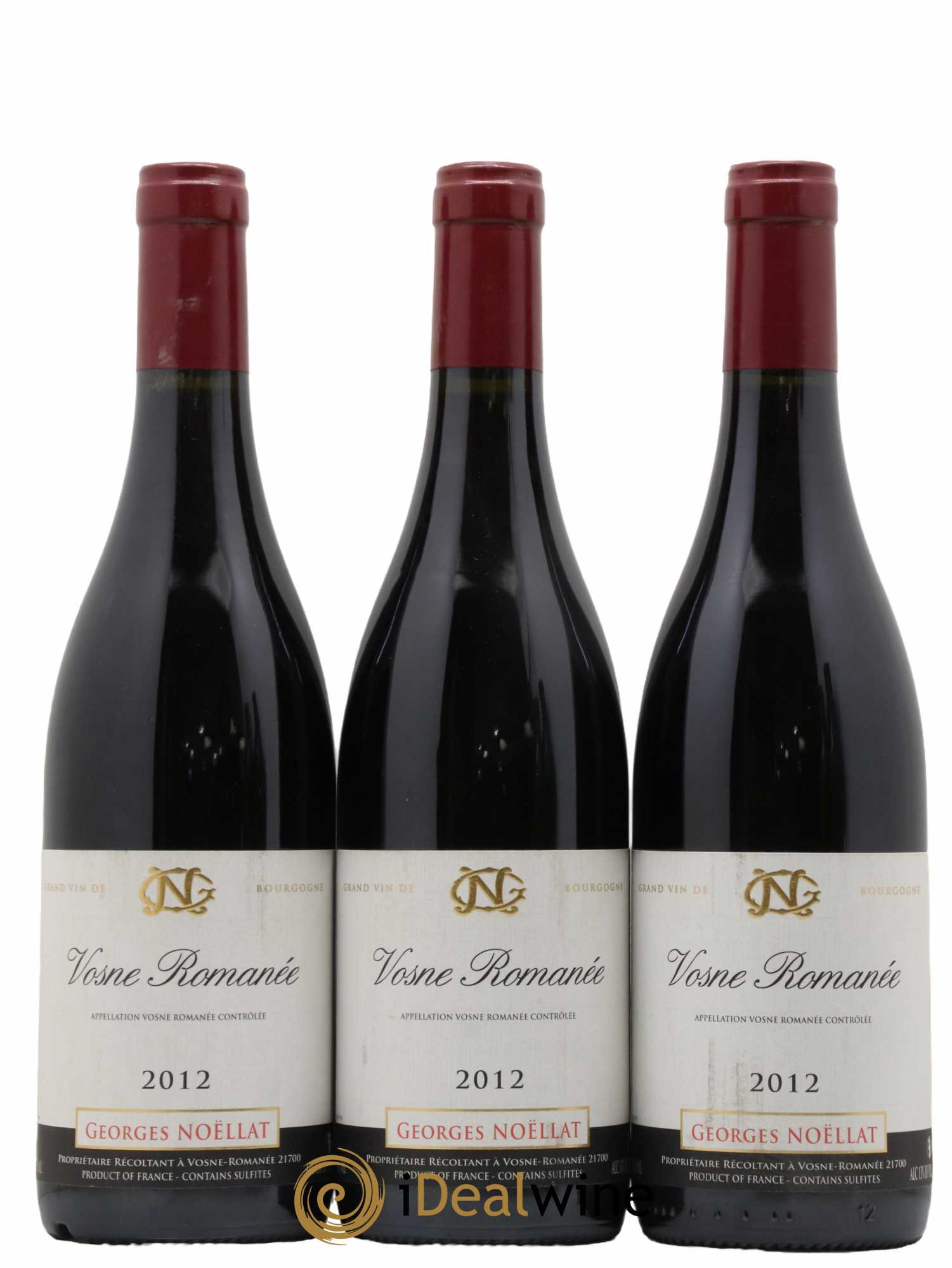 Vosne-Romanée Georges Noëllat (Domaine) 2012 - Lot de 3 bouteilles - 0