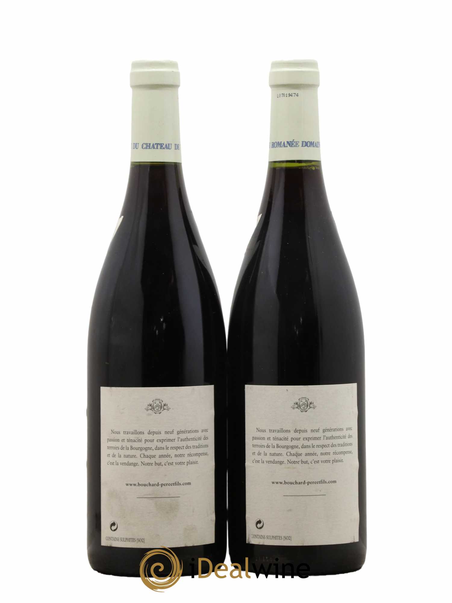 Vosne-Romanée 1er Cru Aux Reignots Ch. de Vosne-Romanée Comte Liger-Belair (Domaine du) Bouchard Pere et Fils  2005 - Lot de 2 bouteilles - 1