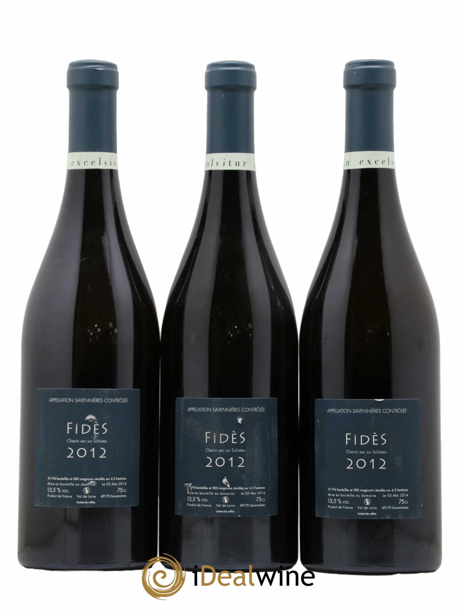 Savennières Fidès Eric Morgat 2012 - Lot de 3 bouteilles - 1