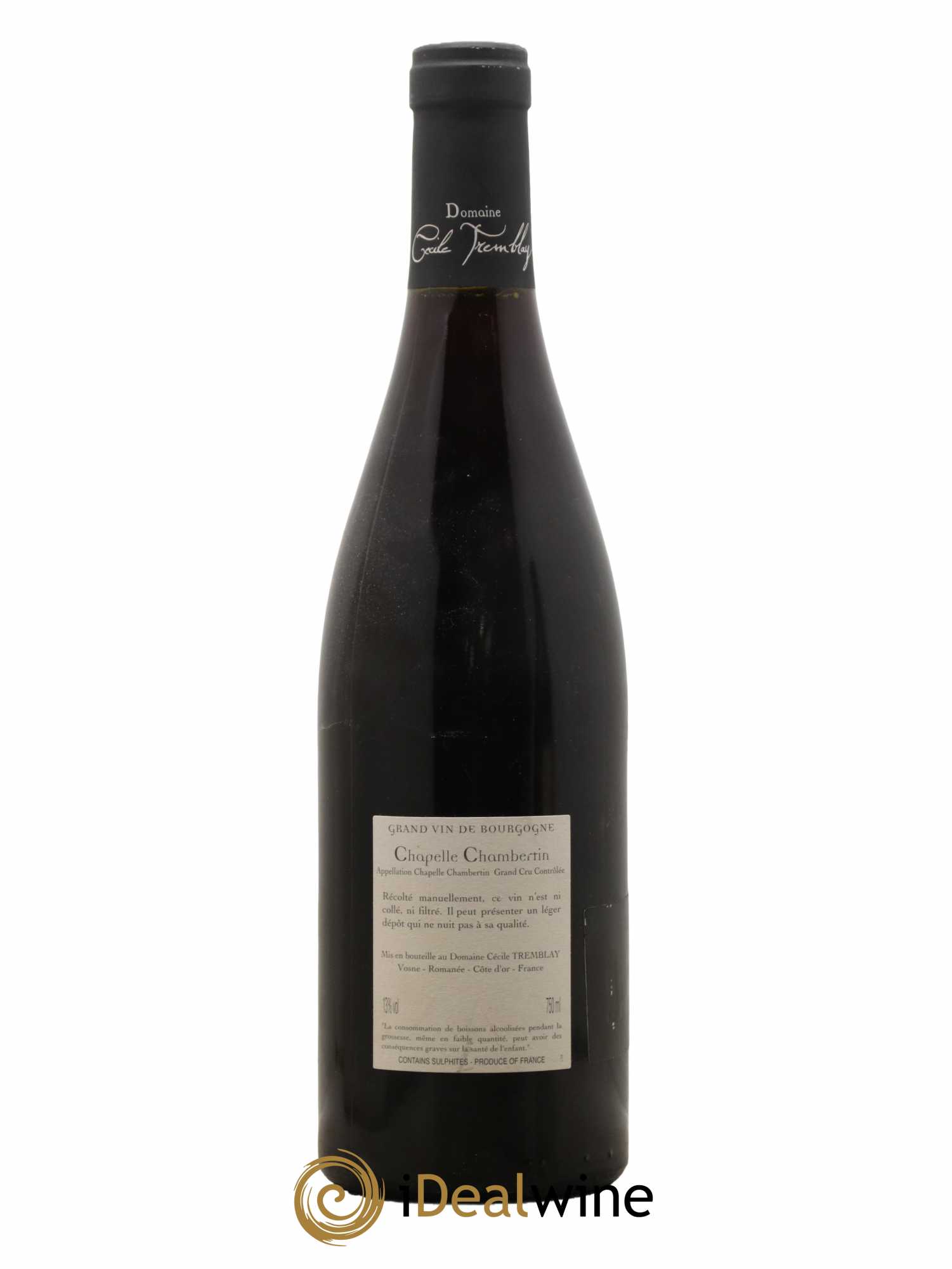 Chapelle-Chambertin Grand Cru Cécile Tremblay 2009 - Lot de 1 bouteille - 1