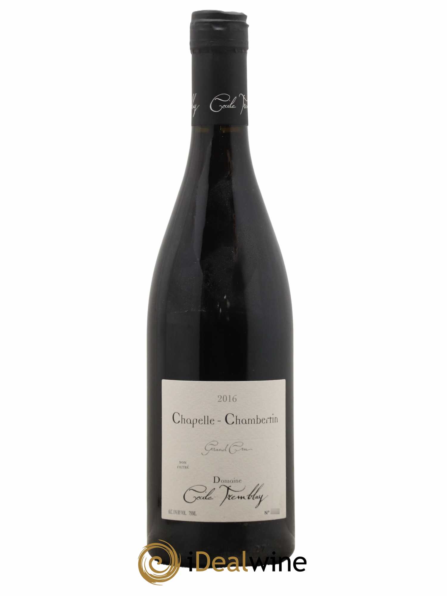 Chapelle-Chambertin Grand Cru Cécile Tremblay 2016 - Lot de 1 bouteille - 0