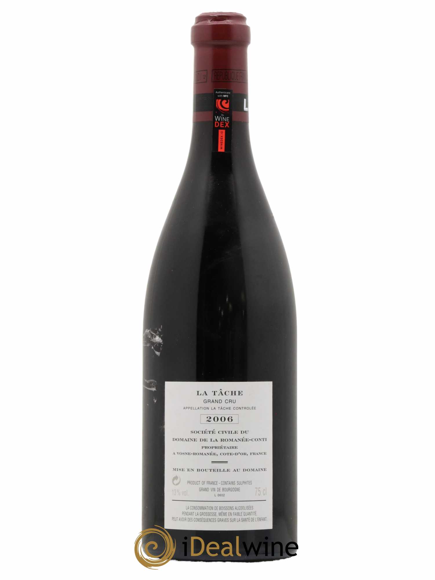 La Tâche Grand Cru Domaine de la Romanée-Conti 2006 - Lot de 1 bouteille - 1
