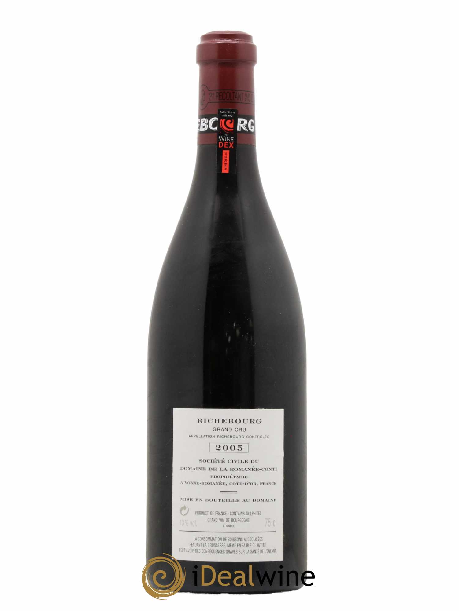 Richebourg Grand Cru Domaine de la Romanée-Conti 2005 - Lot de 1 bouteille - 1