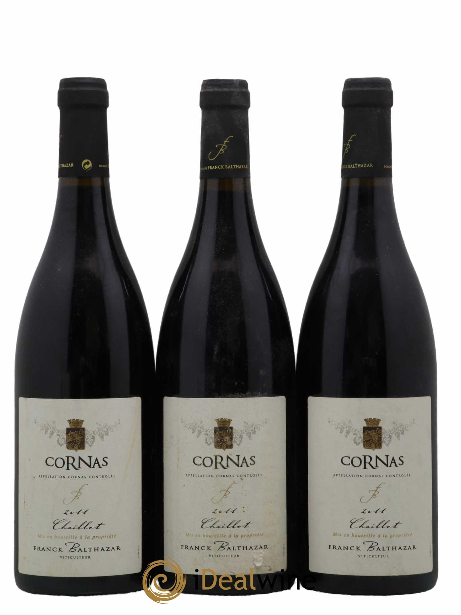 Cornas Franck Chaillot 2011 - Lot de 3 bouteilles - 0