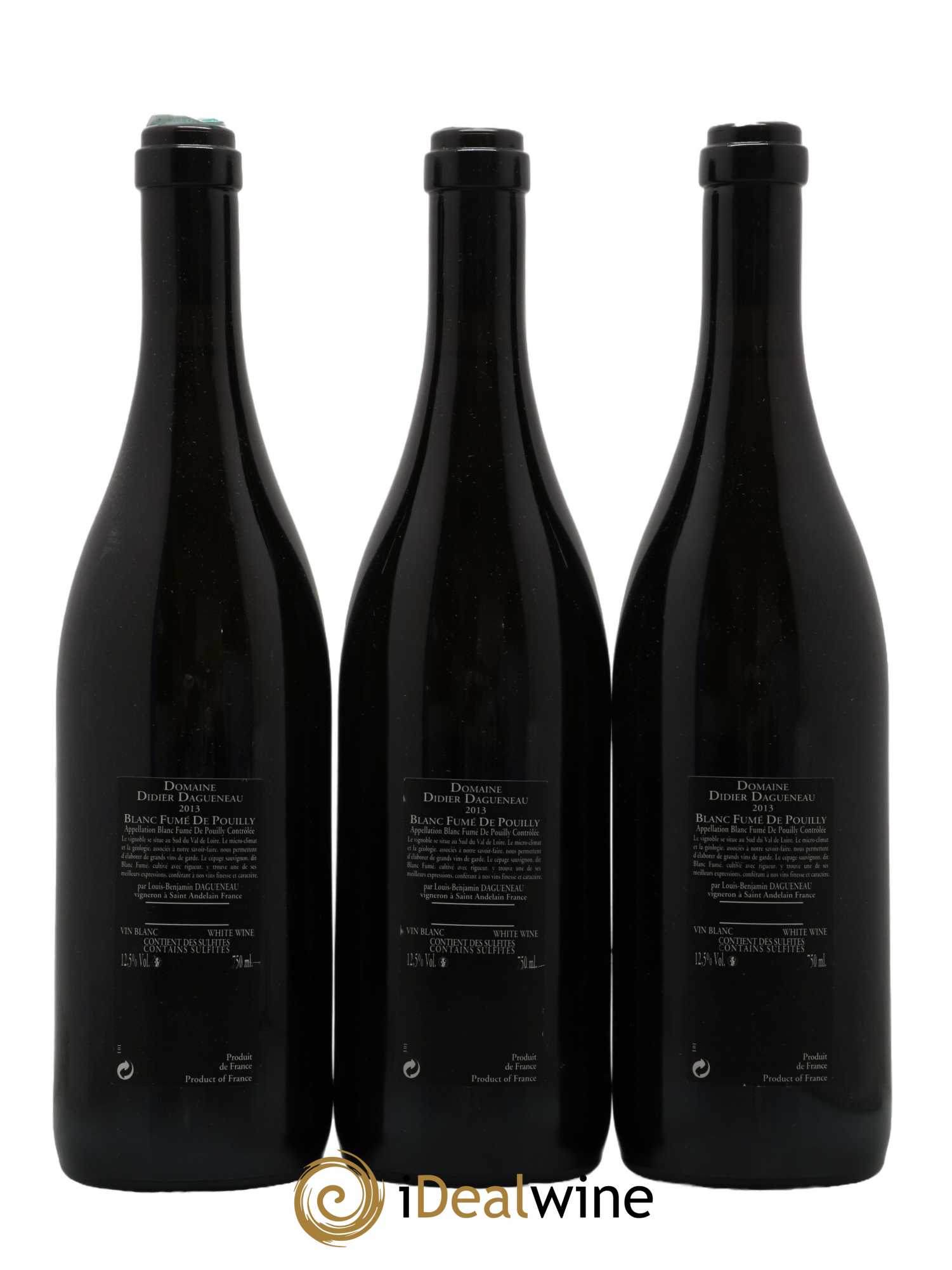 Vin de France (anciennement Pouilly-Fumé) Silex Dagueneau (Domaine Didier - Louis-Benjamin) 2013 - Lot de 3 bouteilles - 1