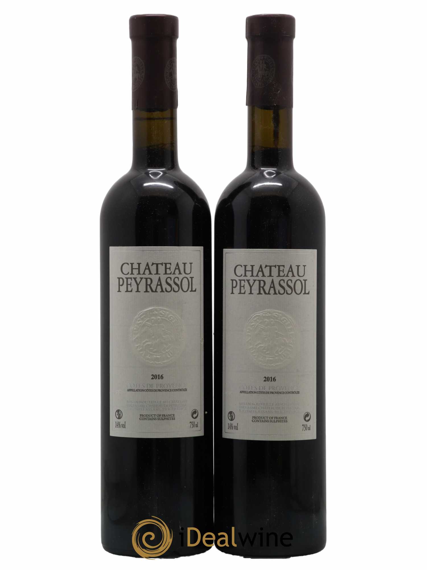 Côtes de Provence Château Peyrassol 2016 - Lot de 2 bouteilles - 0