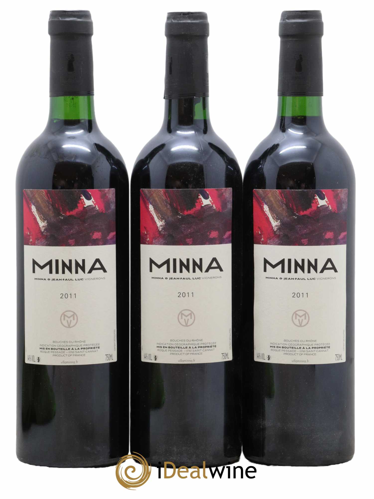Bouches du Rhône Villa Minna 2011 - Lot de 3 bouteilles - 0