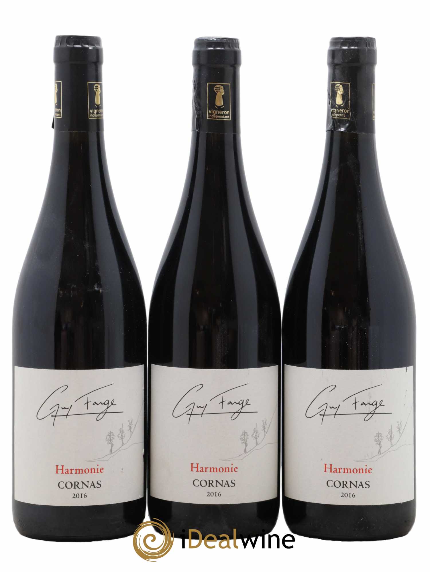 Cornas Harmonie Guy Farge 2016 - Lot de 3 bouteilles - 0