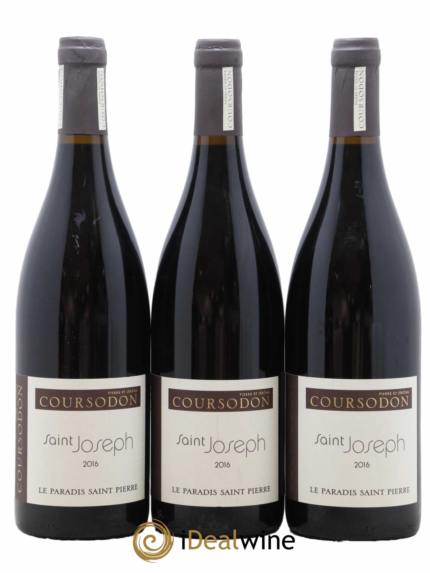 Saint-Joseph Le Paradis Saint-Pierre Pierre et Jérôme Coursodon 2016 - Lot de 3 bouteilles - 0