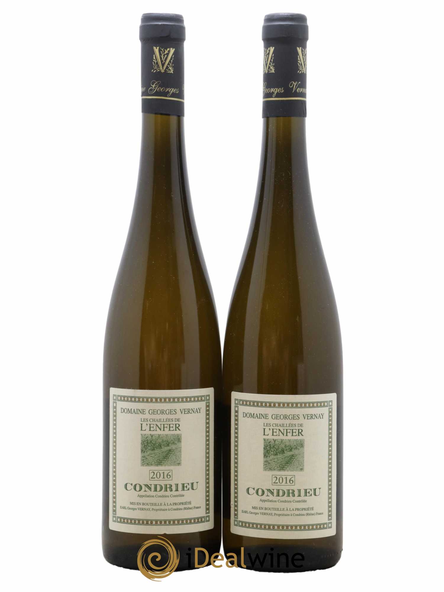 Condrieu Les Chaillées de l'Enfer Georges Vernay 2016 - Lot de 2 bouteilles - 0