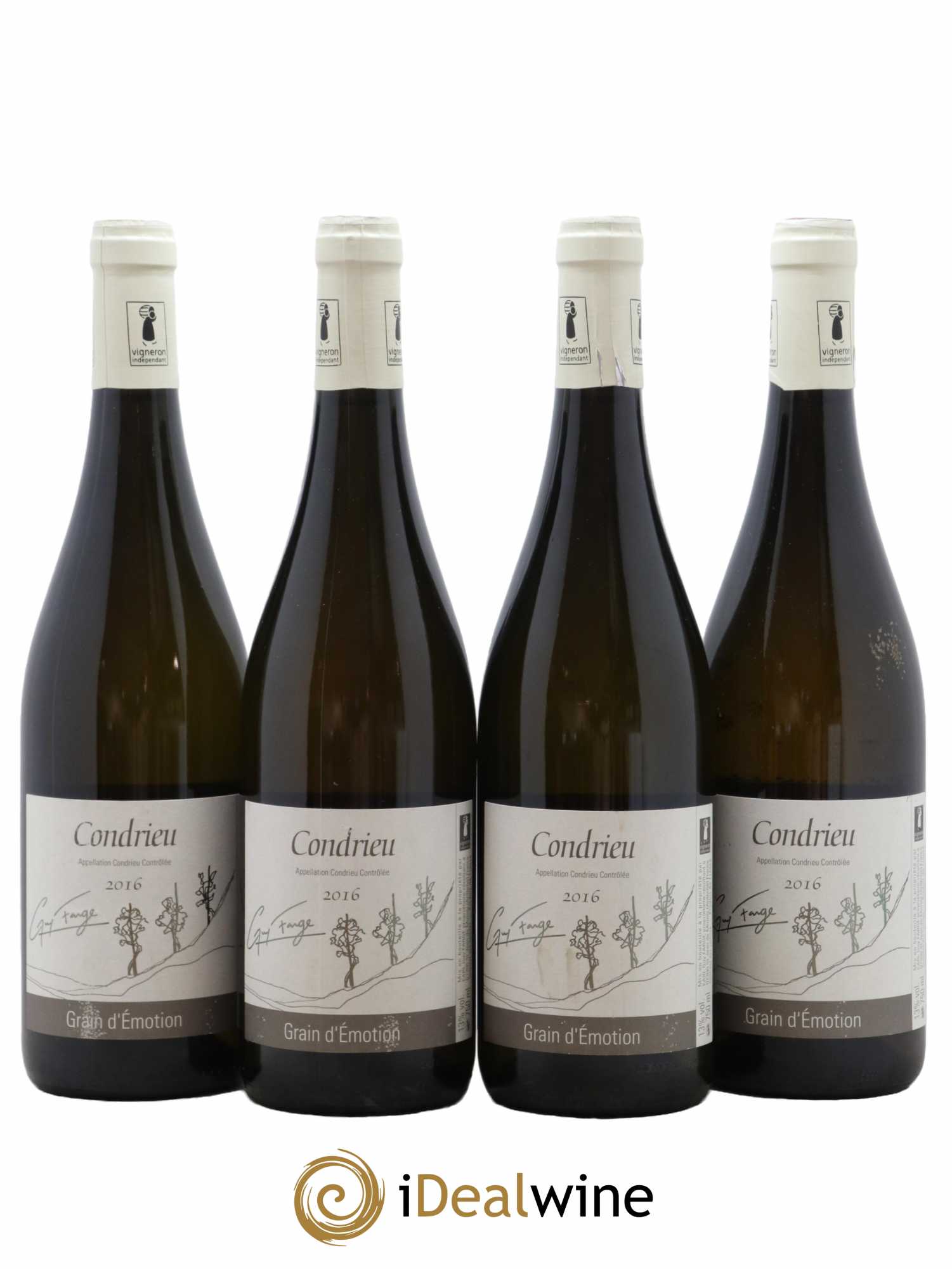 Condrieu Grain D'Emotion Guy Farge 2016 - Lot de 4 bouteilles - 0