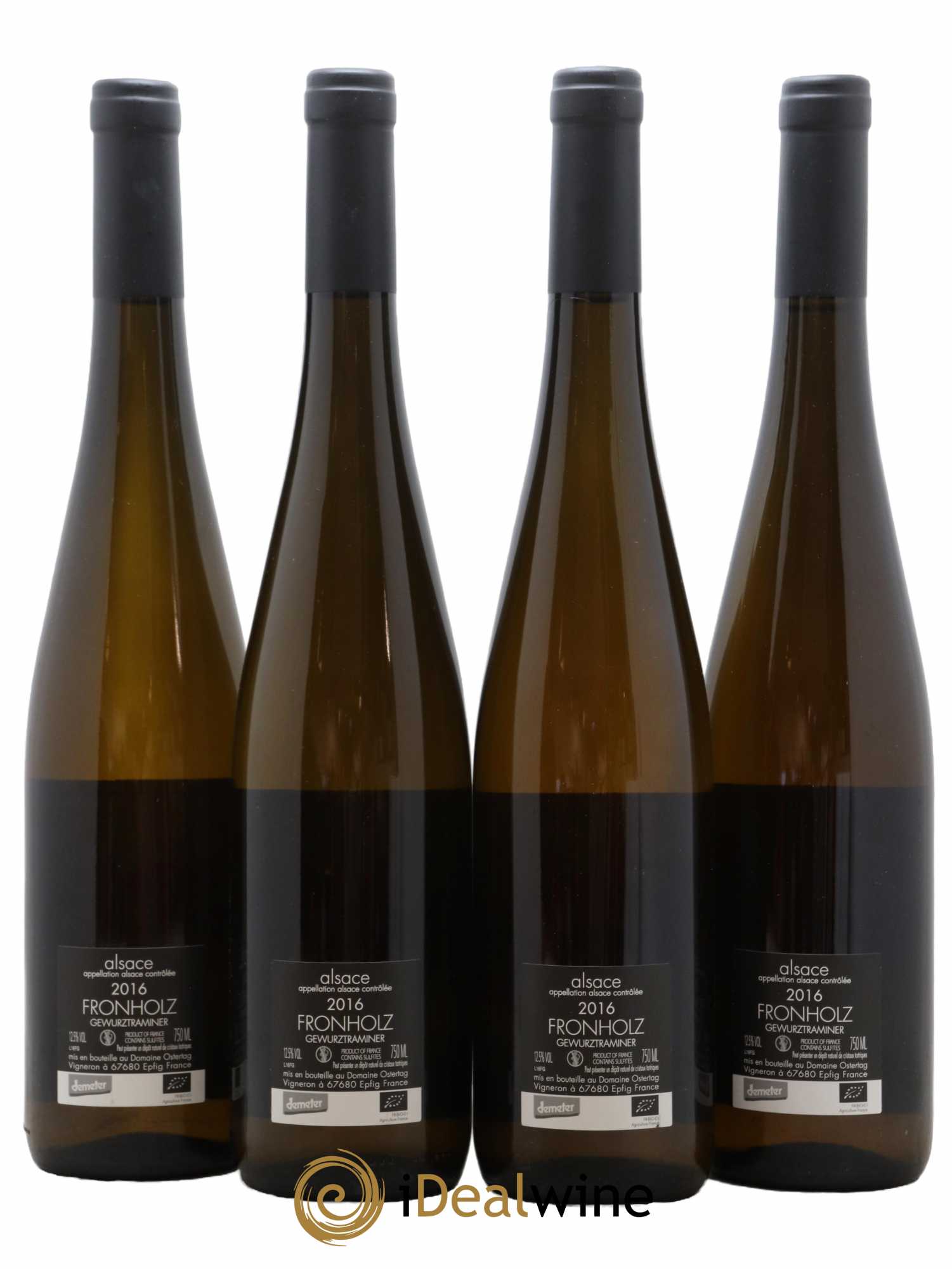 Alsace Gewurztraminer Fronholz A l'Orient d'Eden Ostertag (Domaine) 2016 - Posten von 4 Flaschen - 1