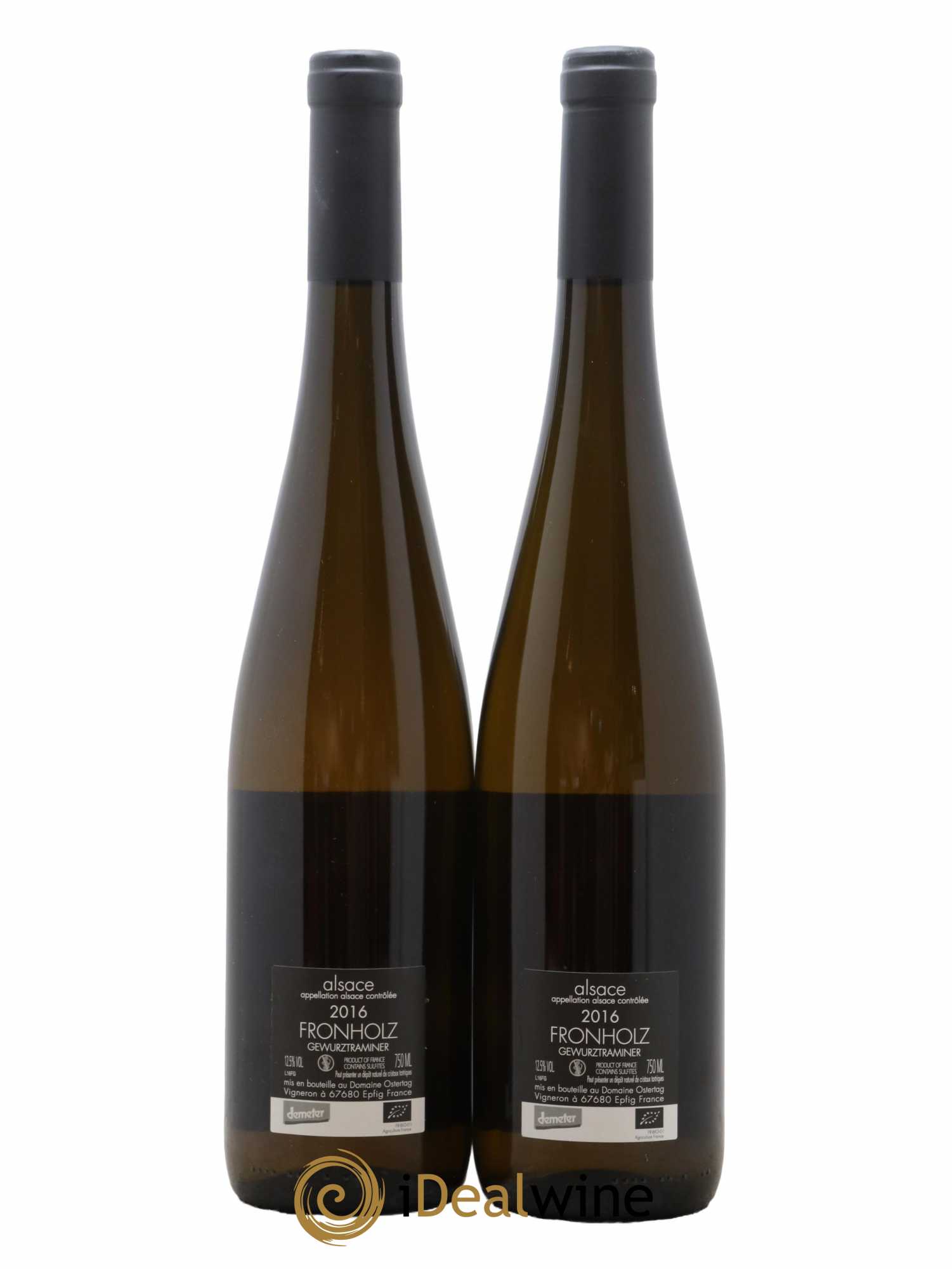 Alsace Gewurztraminer Fronholz A l'Orient d'Eden Ostertag (Domaine) 2016 - Lotto di 2 bottiglie - 1