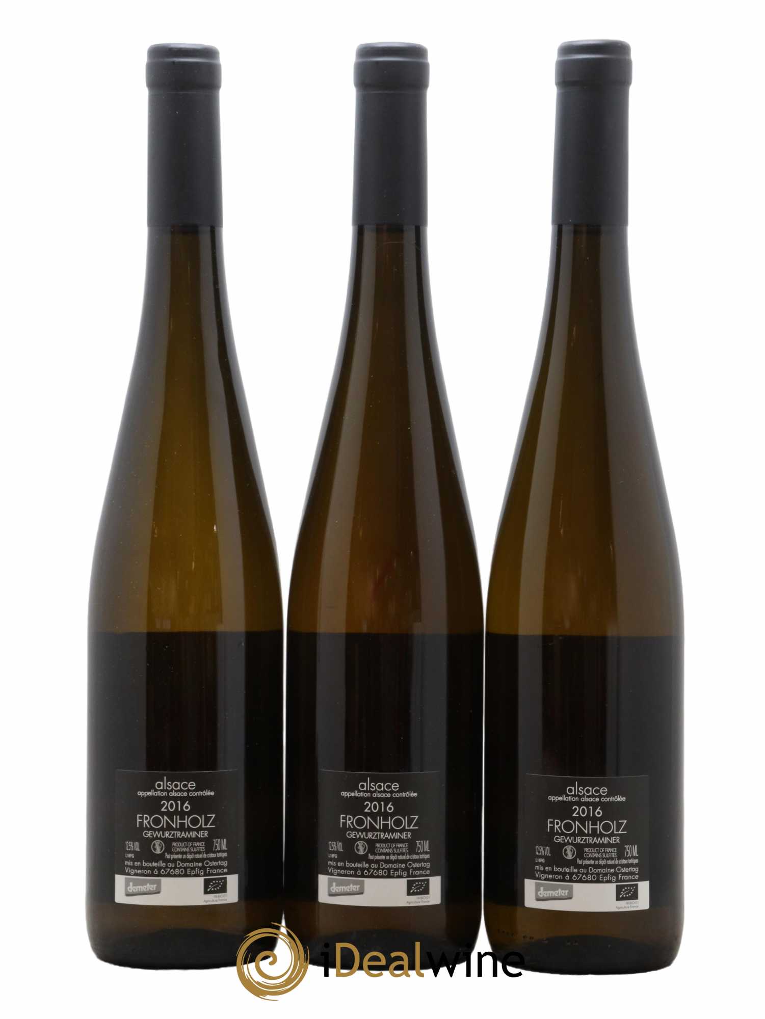 Alsace Gewurztraminer Fronholz A l'Orient d'Eden Ostertag (Domaine) 2016 - Lotto di 3 bottiglie - 1