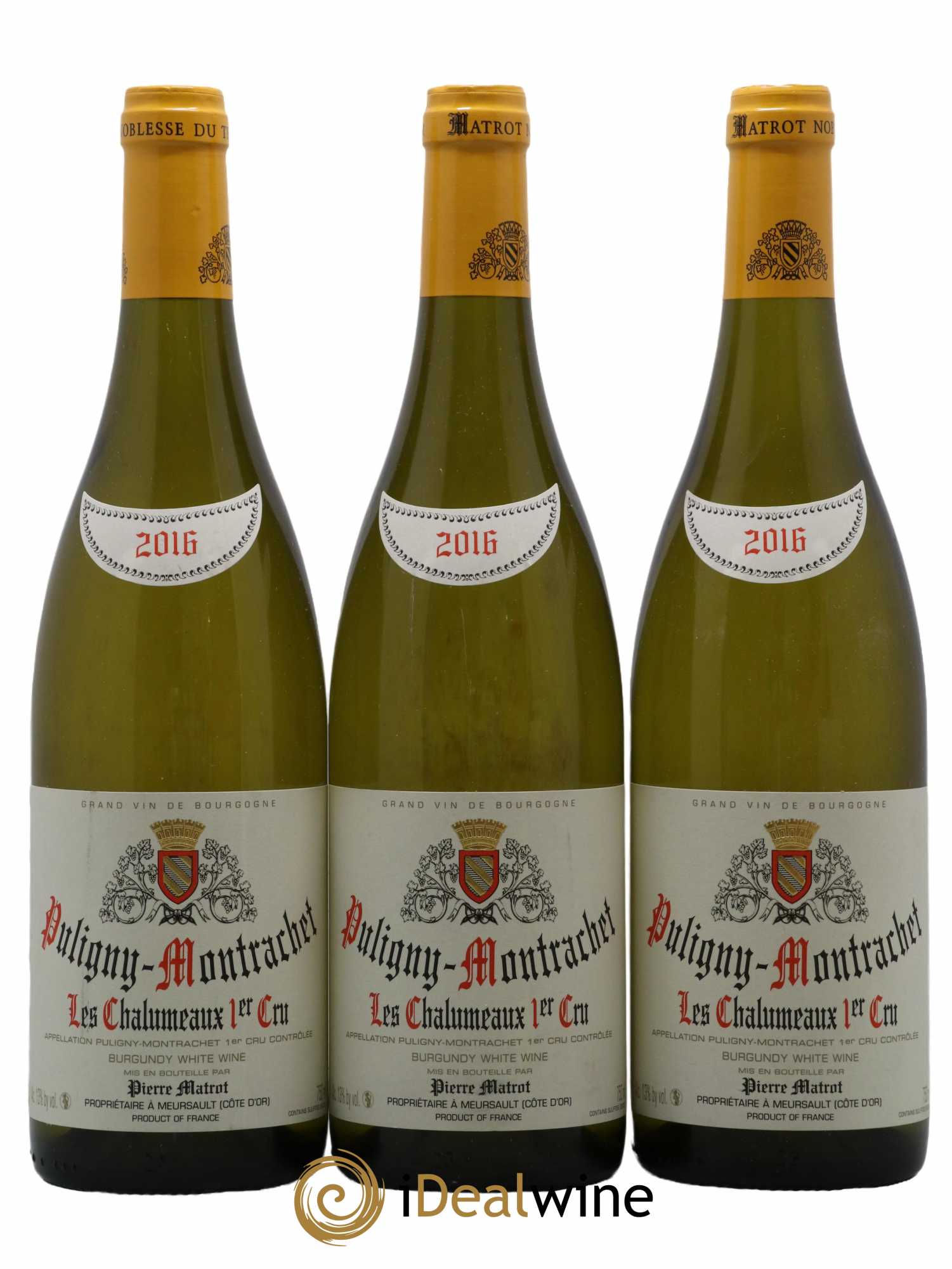 Puligny-Montrachet 1er Cru Les Chalumeaux Matrot (Domaine) 2016 - Lot de 3 bouteilles - 0