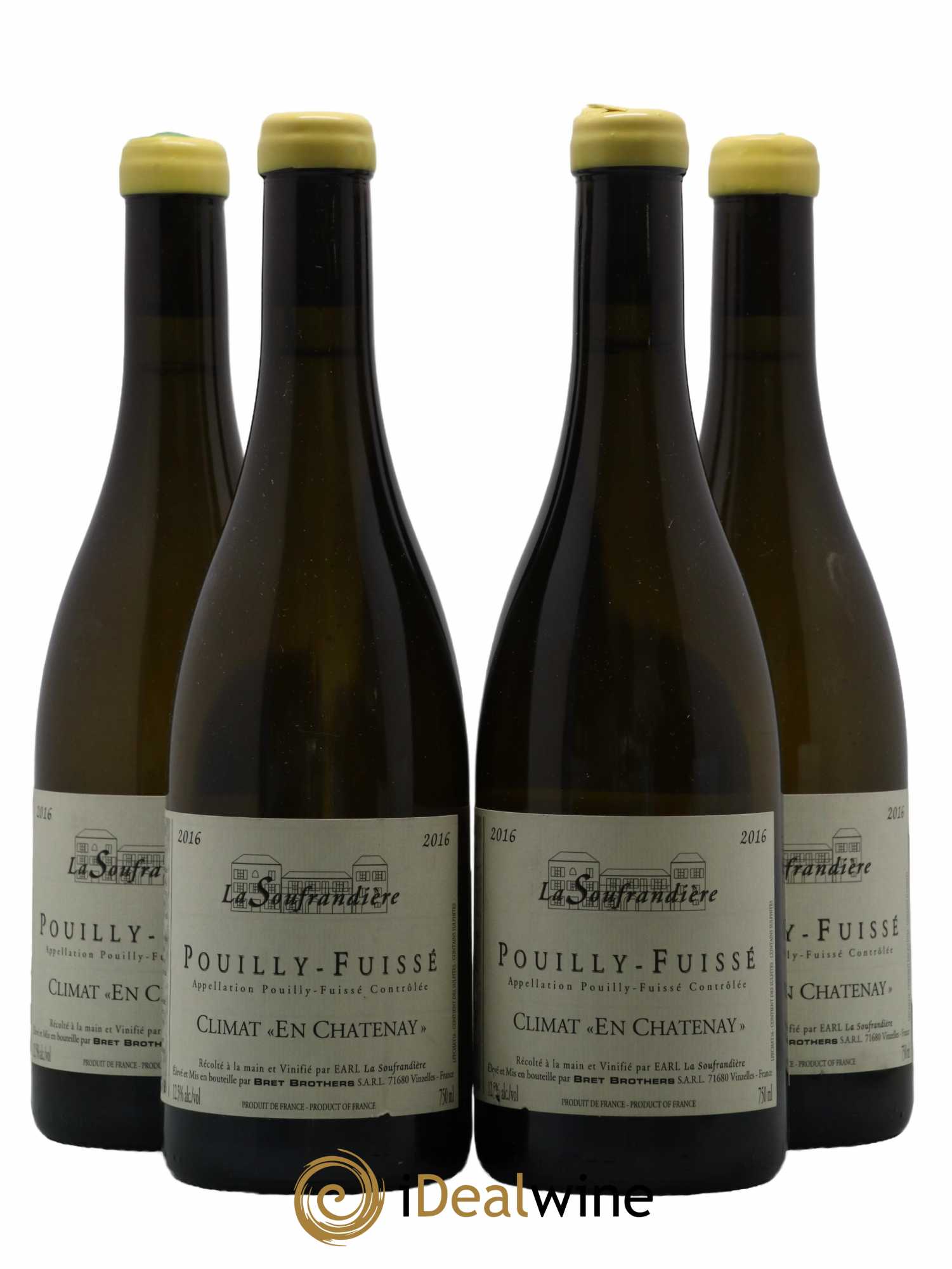 Pouilly-Fuissé Domaine La Souffrandiere En Chatenay 2016 - Lot de 4 bouteilles - 0