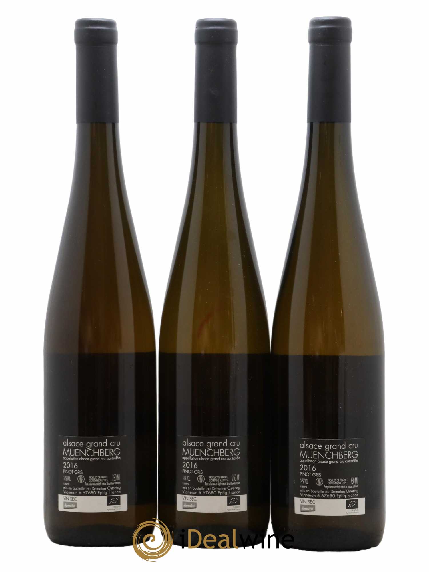 Alsace Pinot Gris Grand Cru Muenchberg A360P Ostertag (Domaine) 2016 - Lot de 3 bouteilles - 1