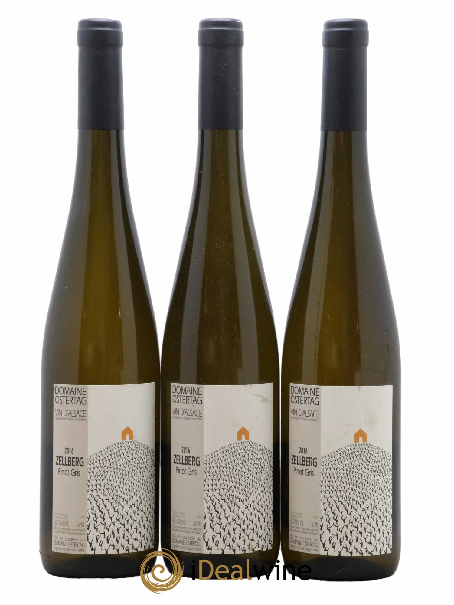 Alsace Pinot Gris Zellberg Ostertag (Domaine) 2016 - Lot de 3 bouteilles - 0
