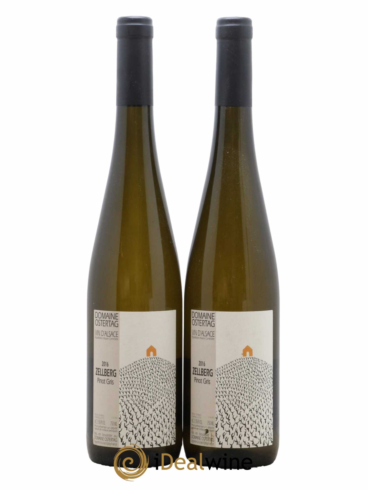 Alsace Pinot Gris Zellberg Ostertag (Domaine) 2016 - Lot de 2 bouteilles - 0