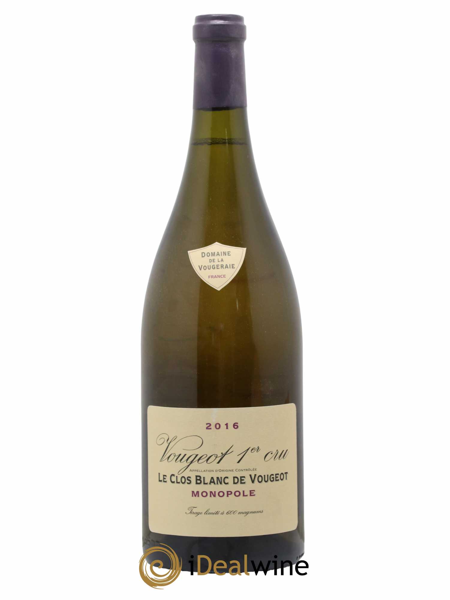 Vougeot 1er Cru Le Clos Blanc de Vougeot La Vougeraie 2016 - Lot de 1 magnum - 0