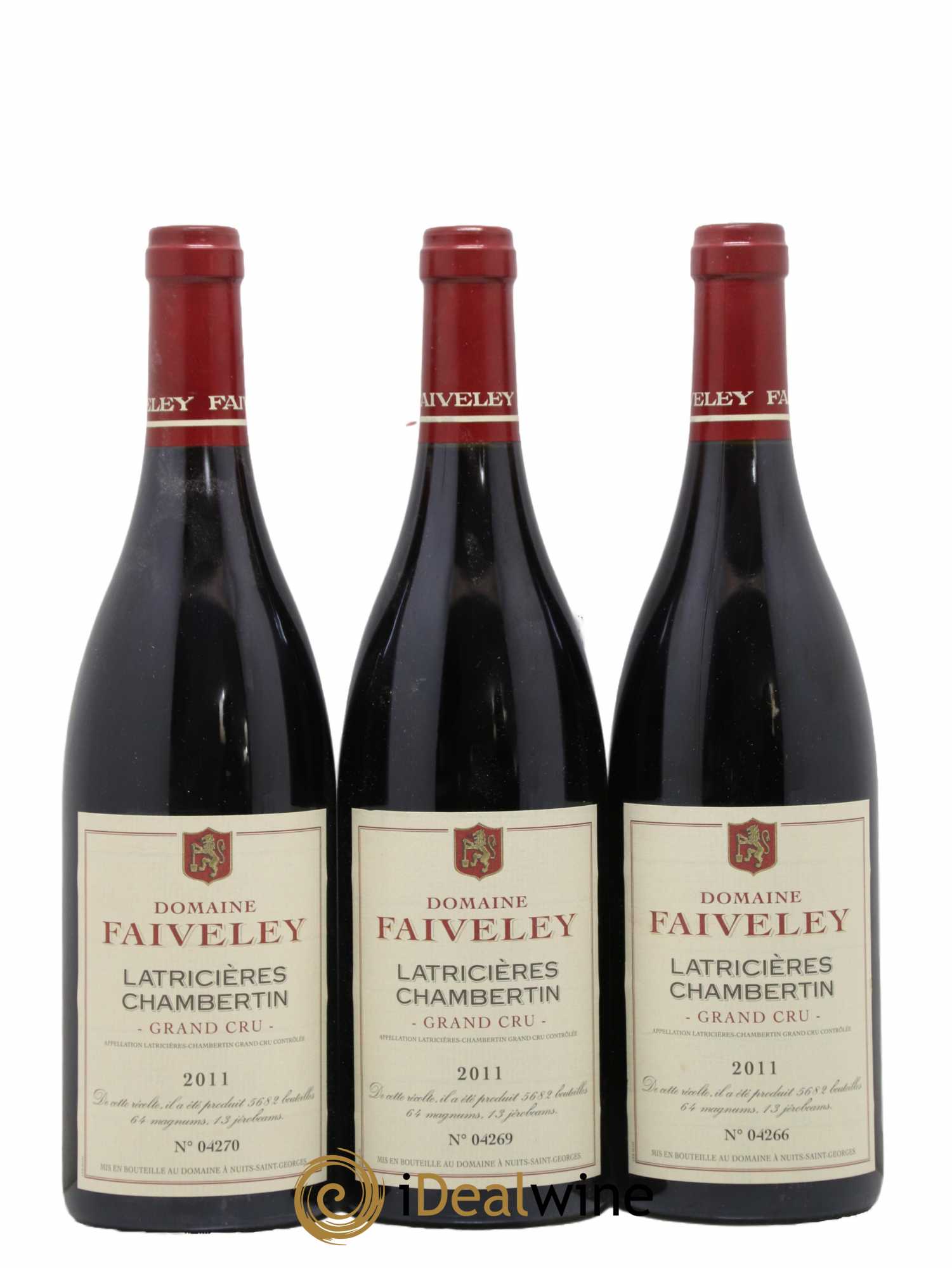 Latricières-Chambertin Grand Cru Faiveley 2011 - Lot de 3 bouteilles - 0