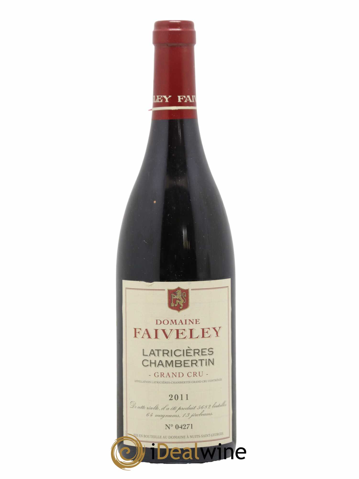 Latricières-Chambertin Grand Cru Faiveley 2011 - Lot de 1 bouteille - 0