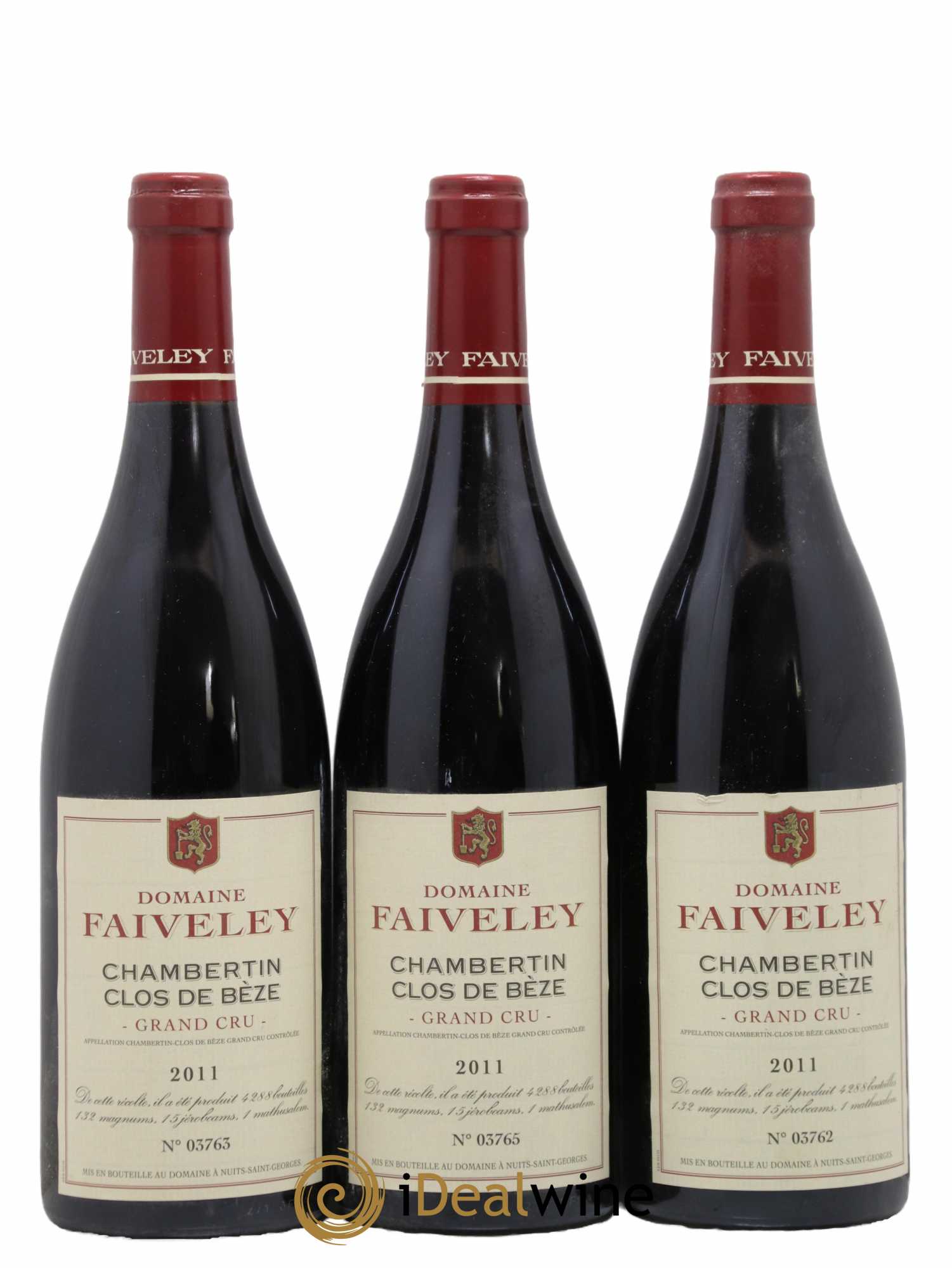 Chambertin Clos de Bèze Grand Cru Faiveley 2011 - Lot de 3 bouteilles - 0