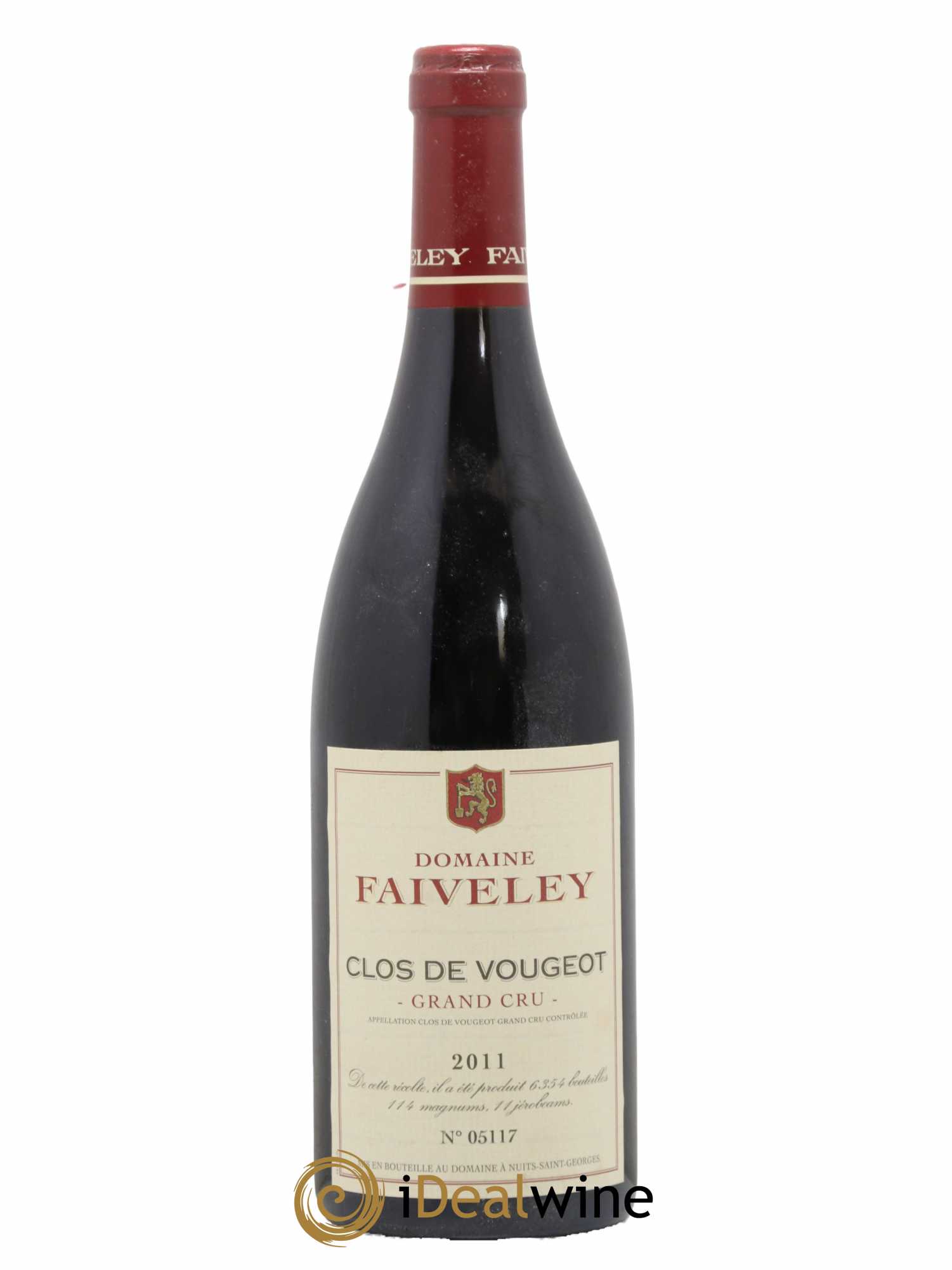 Clos de Vougeot Grand Cru Faiveley 2011 - Lot de 1 bouteille - 0