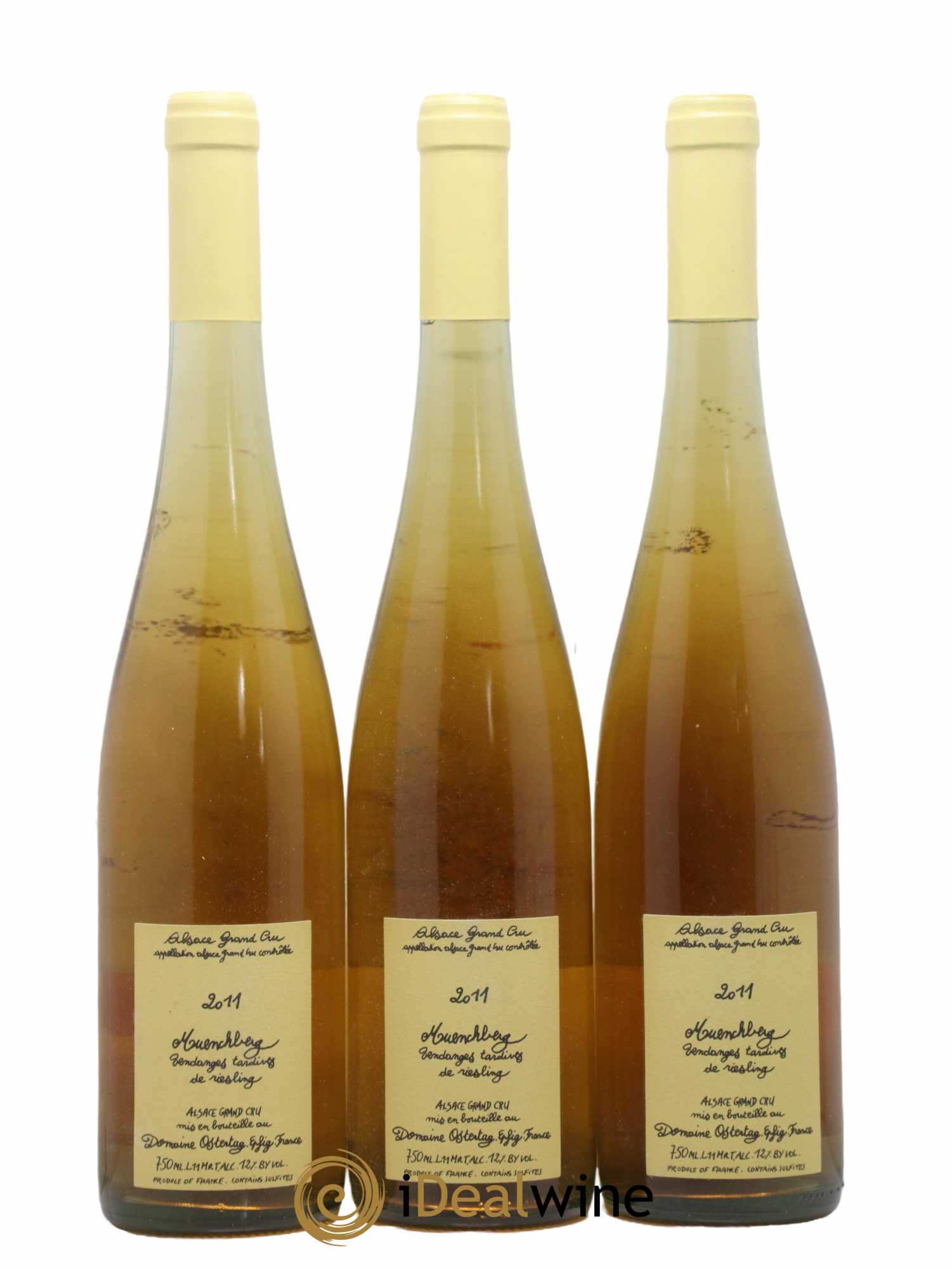 Alsace Riesling Grand Cru Muenchberg Vendanges Tardives Ostertag (Domaine) 2011 - Lotto di 3 bottiglie - 0