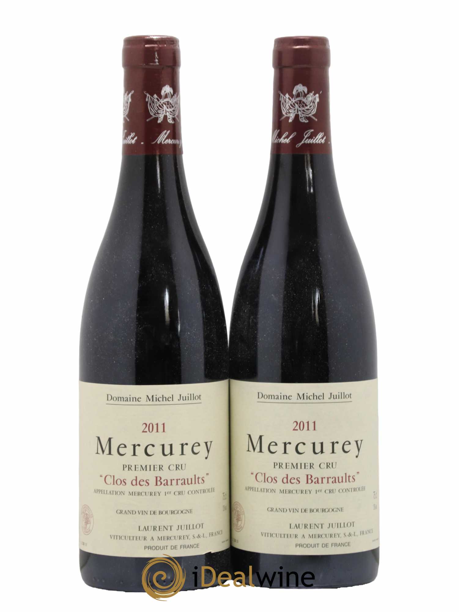 Mercurey 1er Cru Clos des Barraults Michel Juillot (Domaine) 2011 - Lot de 2 bouteilles - 0