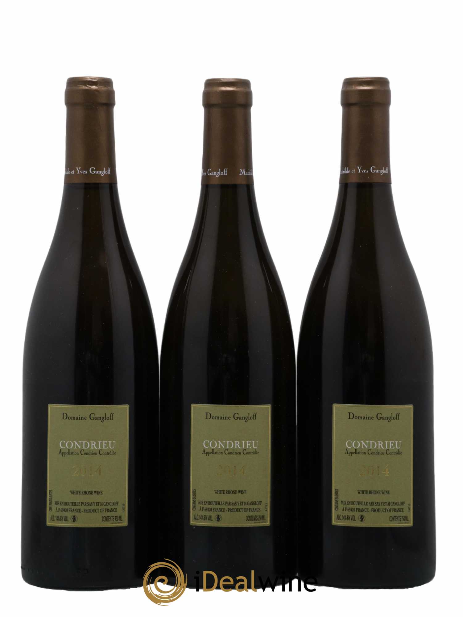 Condrieu Gangloff 2014 - Lot de 3 bouteilles - 1
