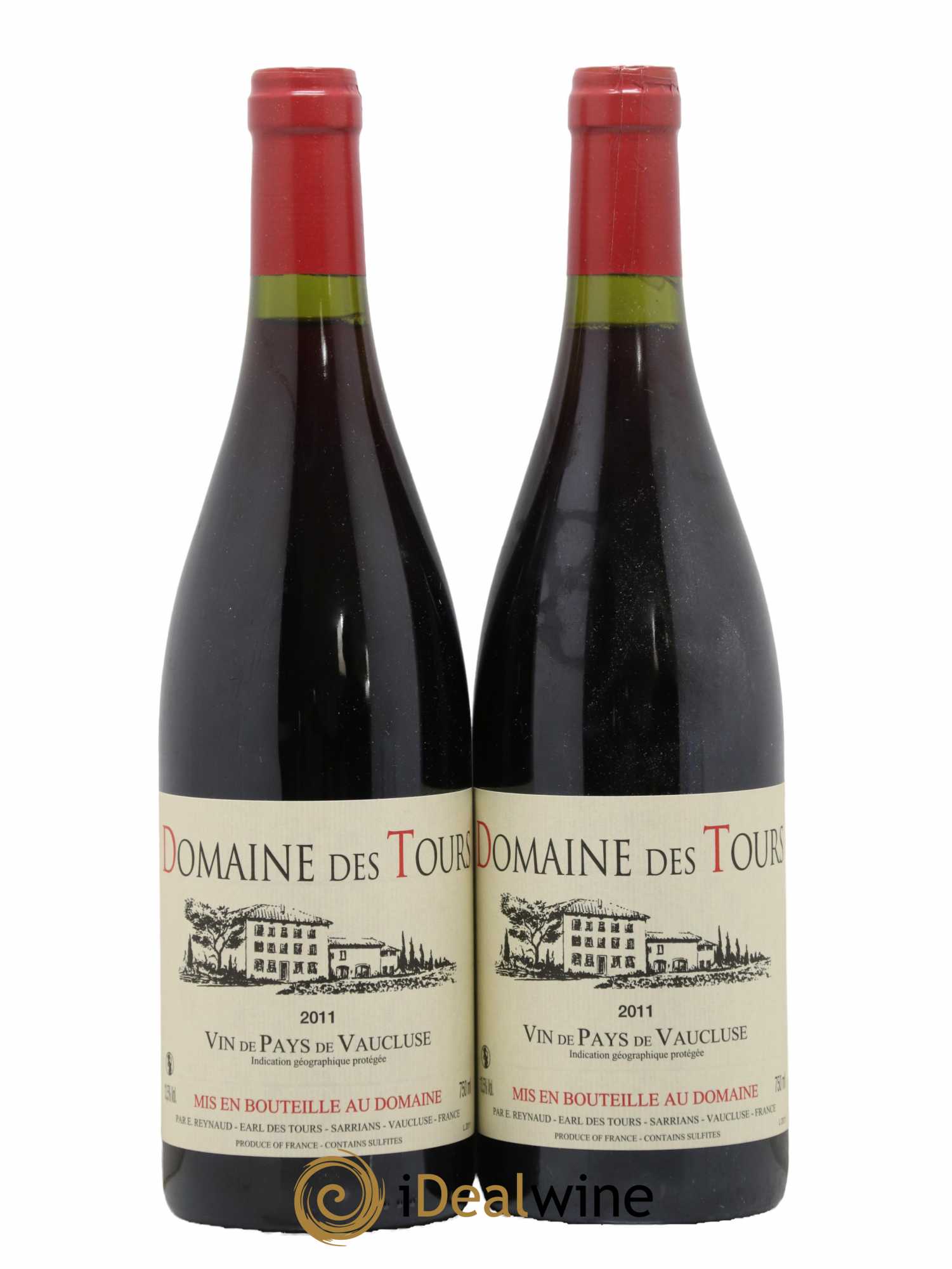 Vaucluse (Vin de Pays de Vaucluse) Domaine des Tours Emmanuel Reynaud 2011 - Lot de 2 bouteilles - 0