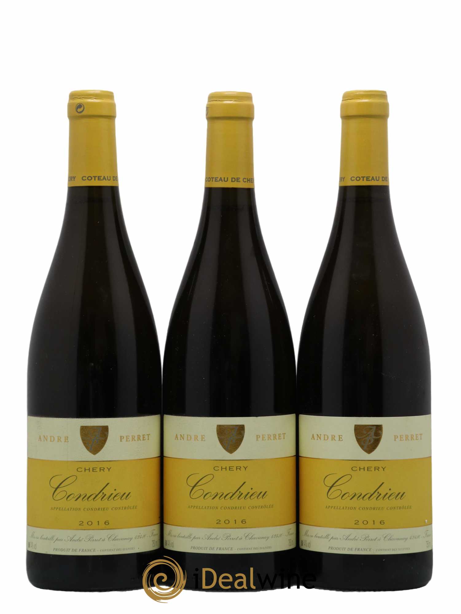 Condrieu Andre Perret Chery 2016 - Lot de 3 bouteilles - 0