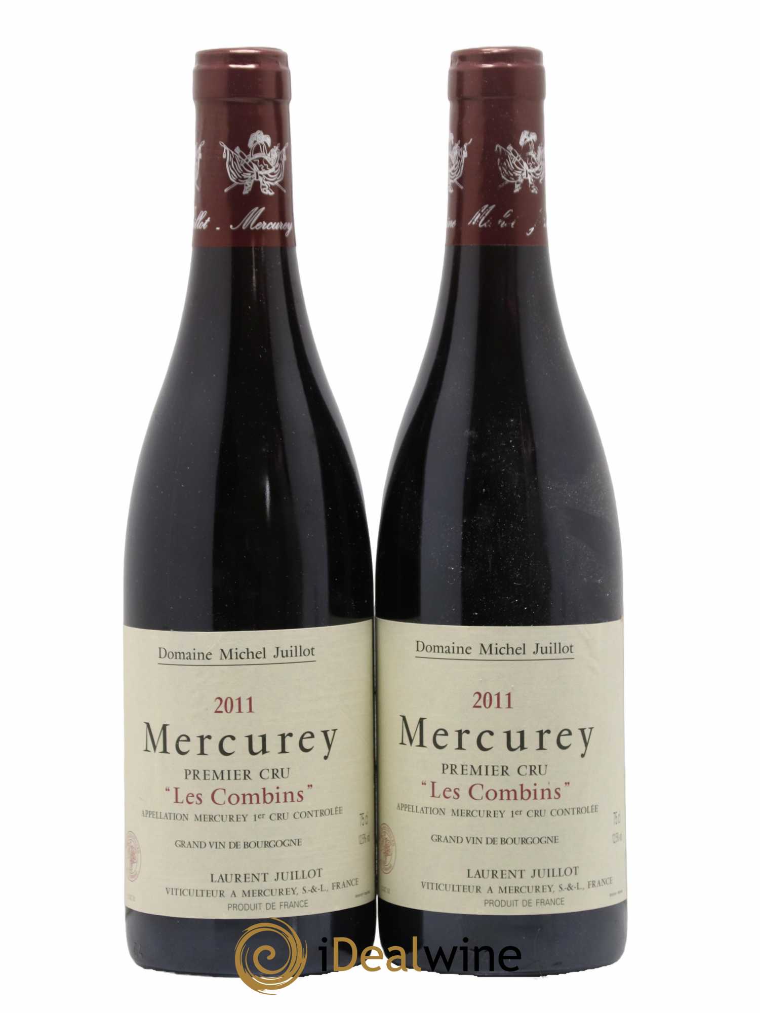 Mercurey 1er Cru Les Combins Michel Juillot (Domaine) 2011 - Lot de 2 bouteilles - 0