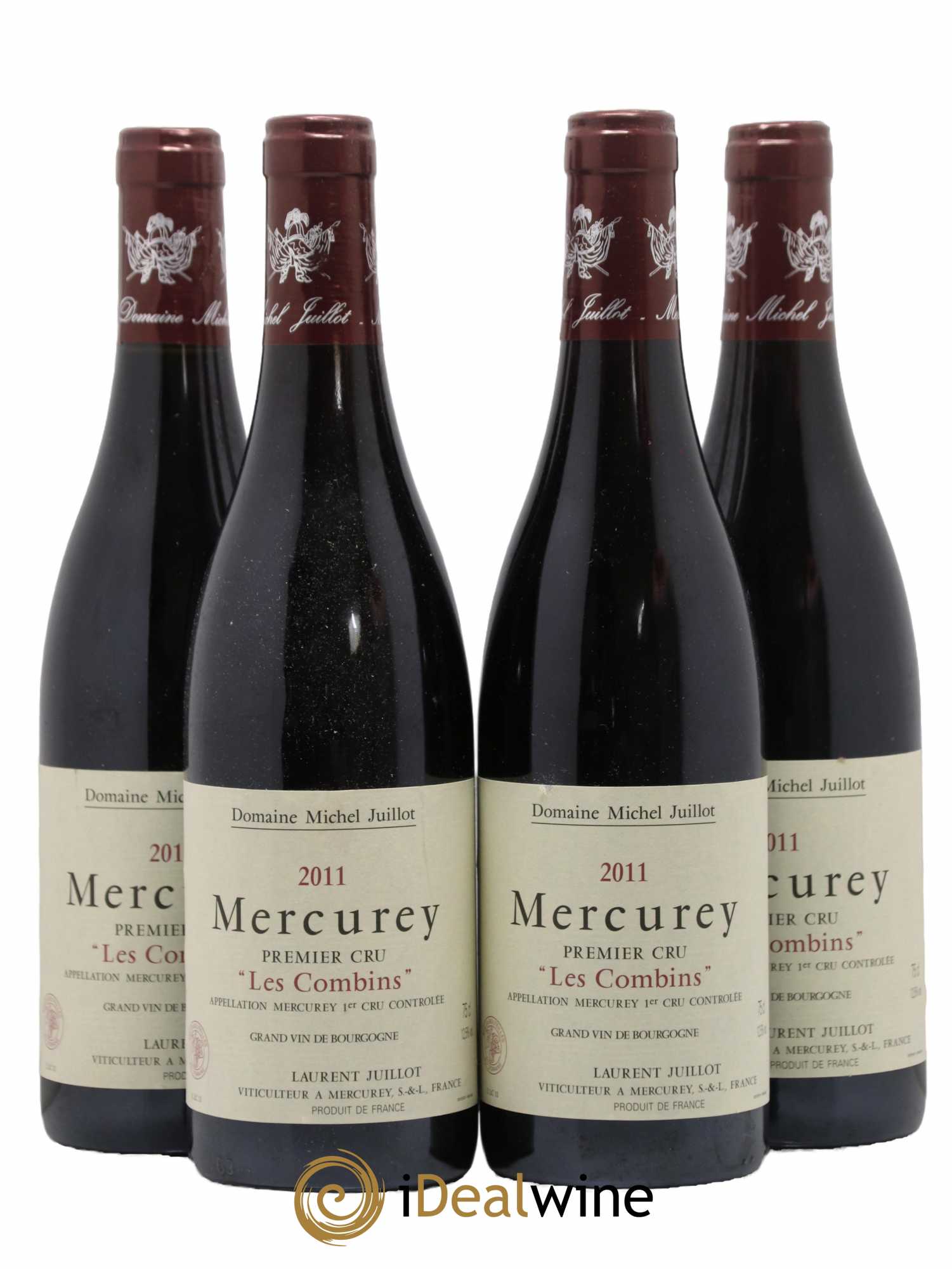 Mercurey 1er Cru Les Combins Michel Juillot (Domaine) 2011 - Lot de 4 bouteilles - 0