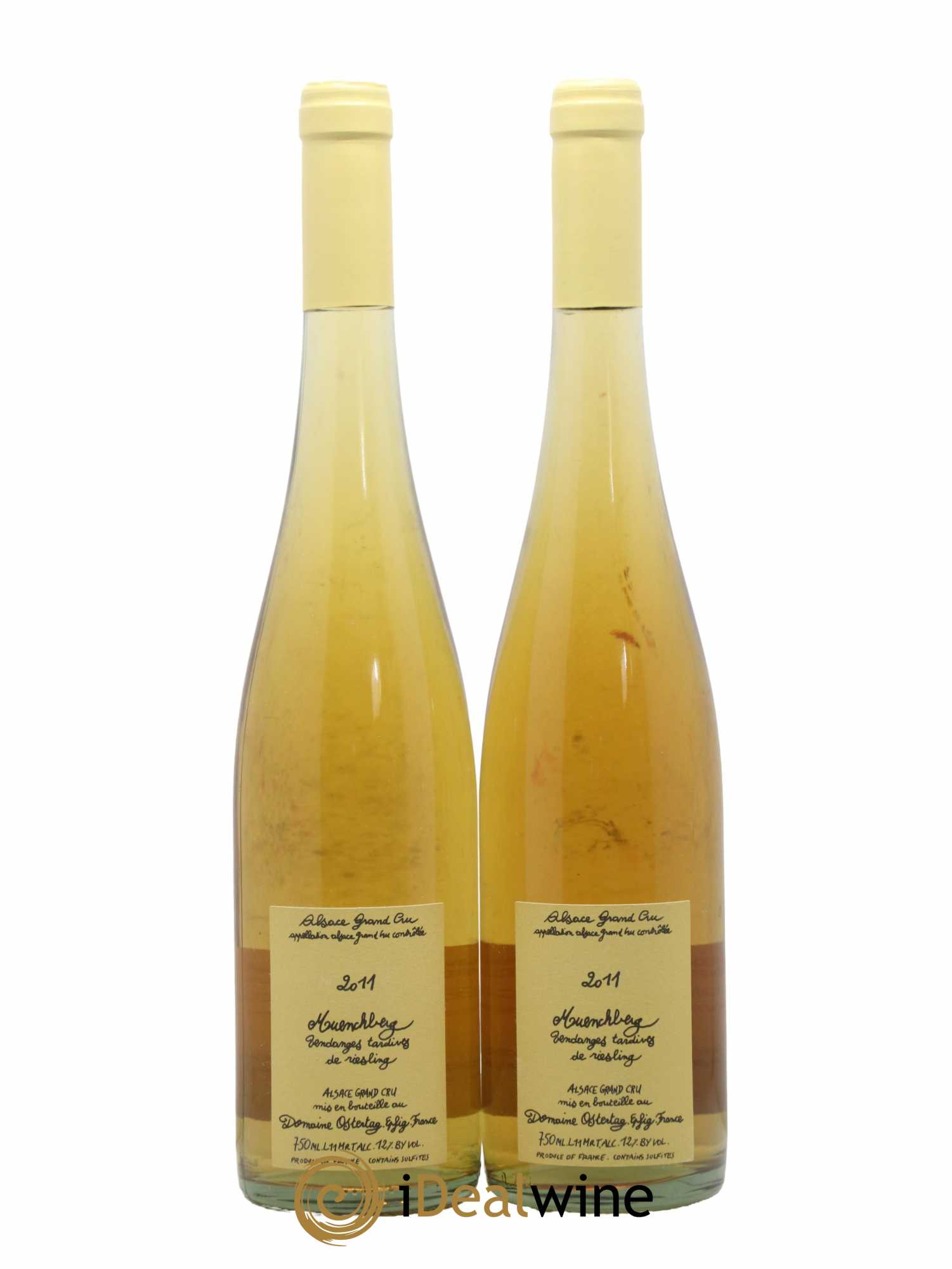 Alsace Riesling Grand Cru Muenchberg Vendanges Tardives Ostertag (Domaine) 2011 - Lotto di 2 bottiglie - 0