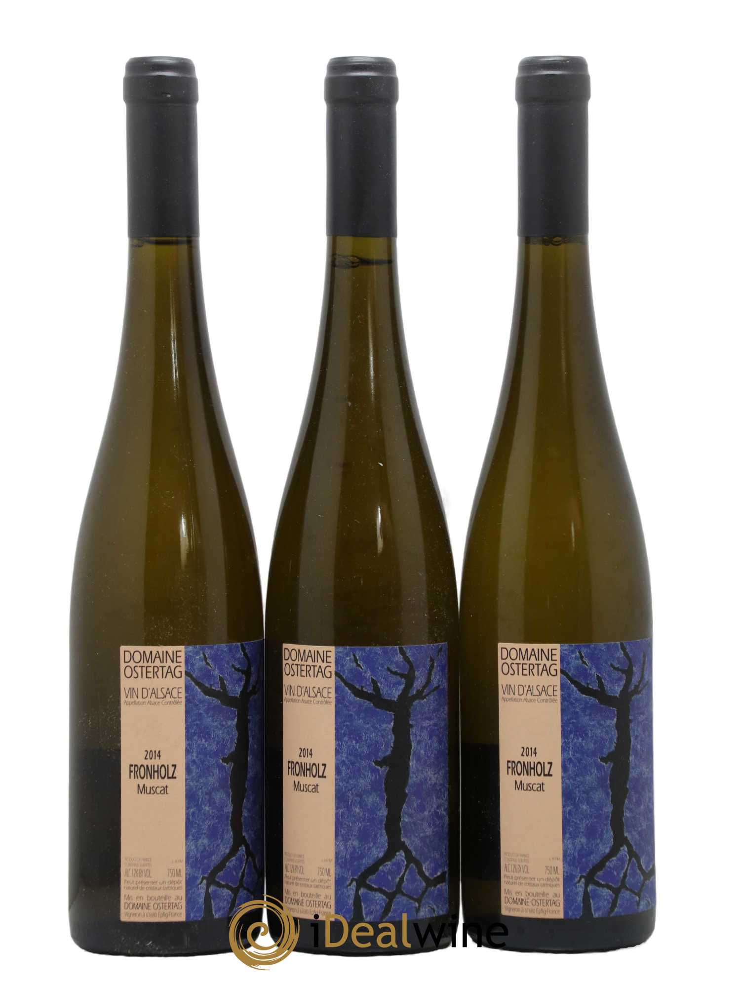Alsace Muscat Fronholz Ostertag (Domaine) 2014 - Lot de 3 bouteilles - 0