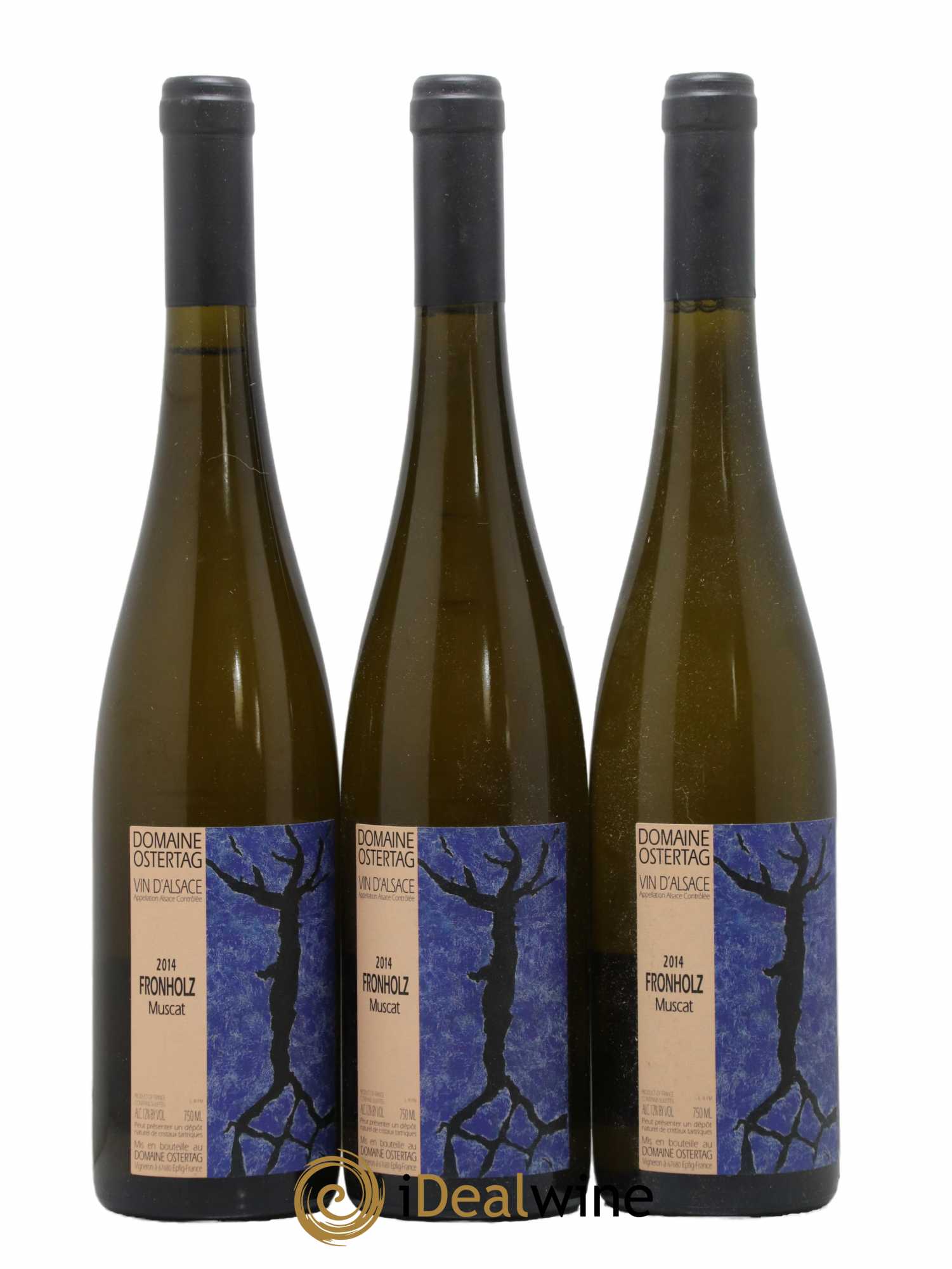 Alsace Muscat Fronholz Ostertag (Domaine) 2014 - Lot de 3 bouteilles - 0