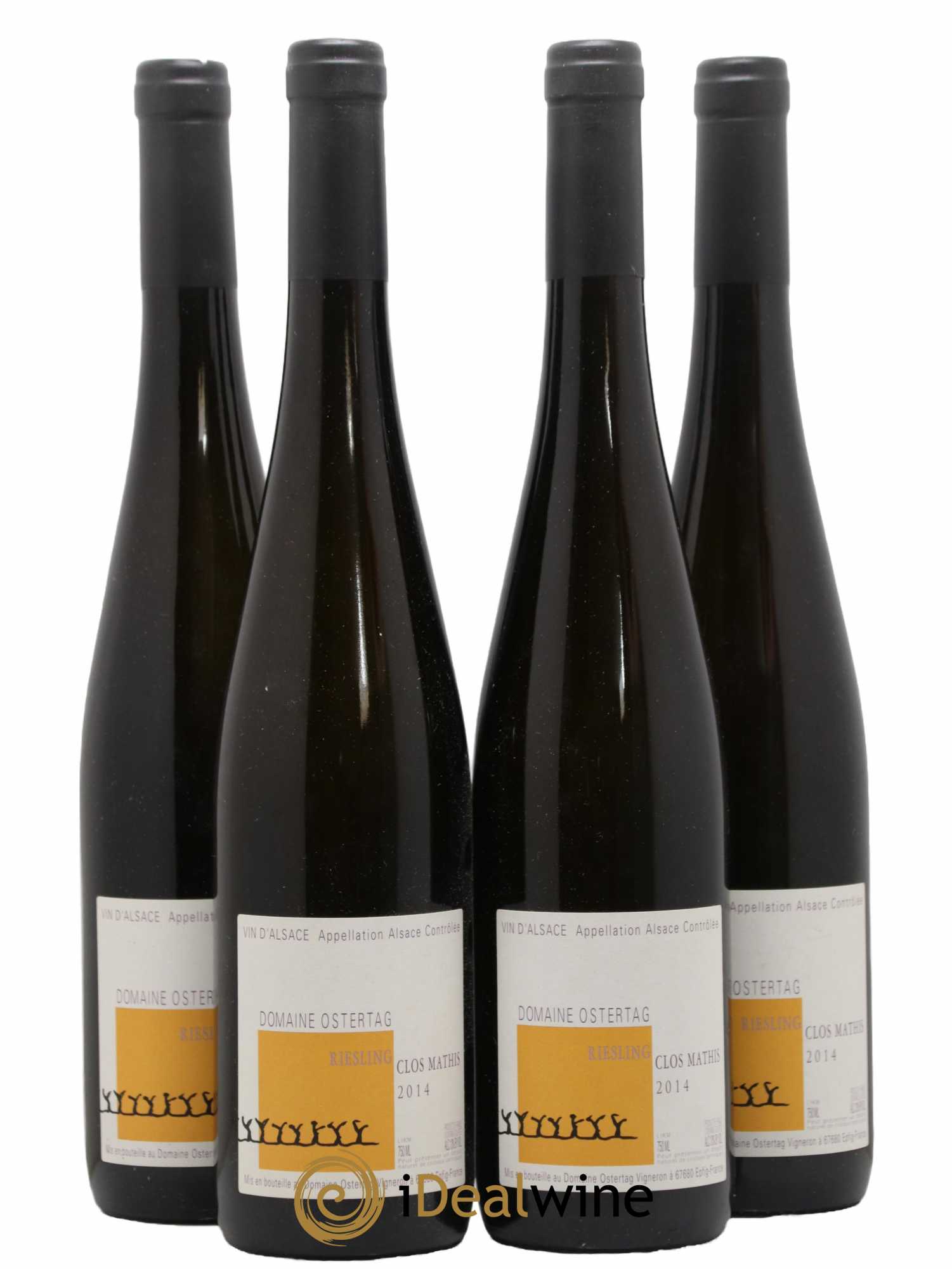 Alsace Riesling Clos Mathis Ostertag (Domaine) 2014 - Posten von 4 Flaschen - 0