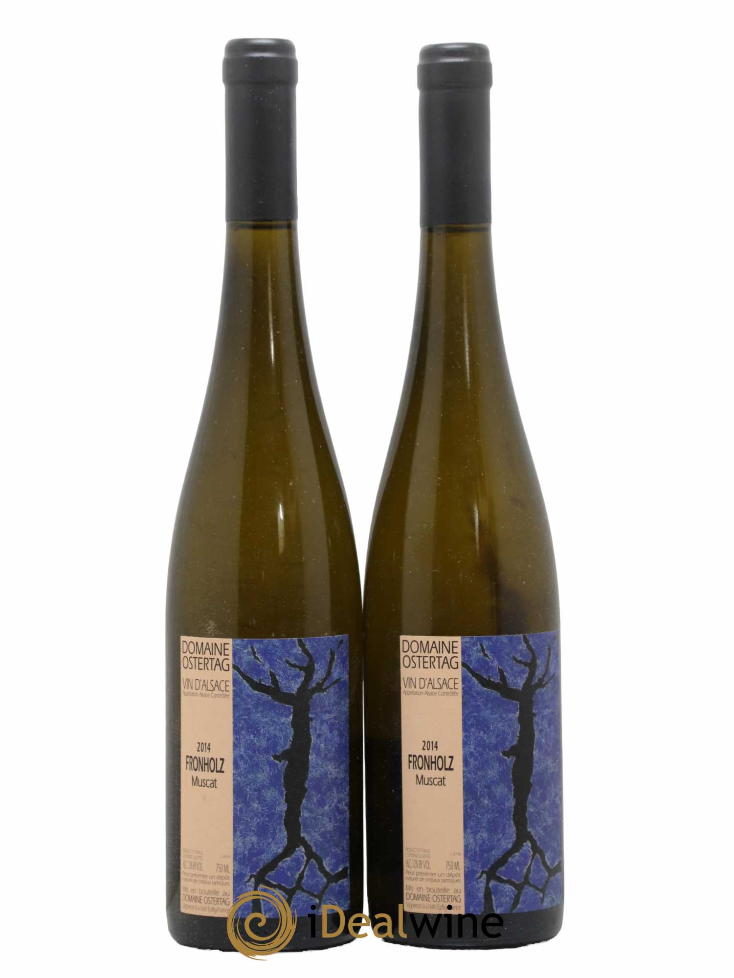 Alsace Muscat Fronholz Ostertag (Domaine) 2014 - Lot de 2 bouteilles - 0