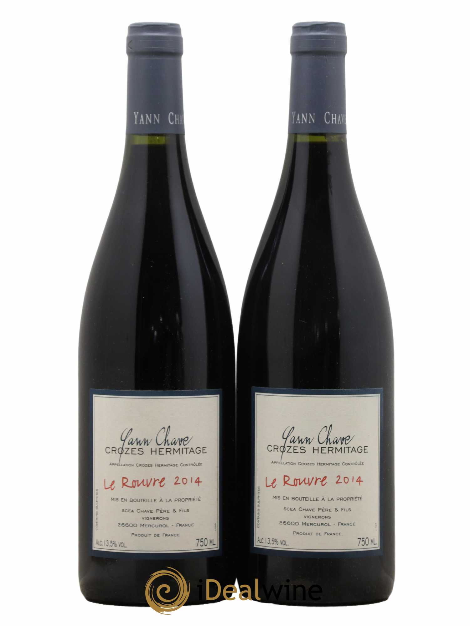 Crozes-Hermitage Le Rouvre Yann Chave 2014 - Lot de 2 bouteilles - 0