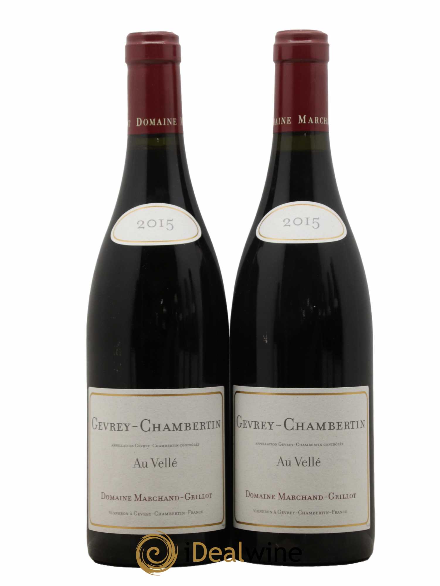 Gevrey-Chambertin Au Vellé Marchand-Grillot 2015 - Lot de 2 bouteilles - 0