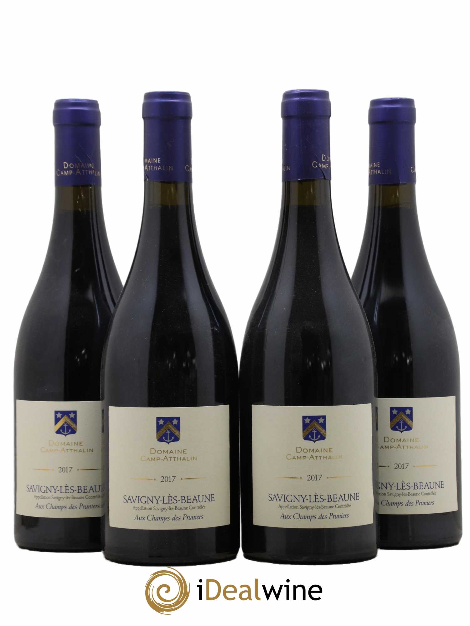 Savigny-lès-Beaune Aux Champs des Pruniers Camp-Atthalin (Domaine) 2017 - Lot de 4 bouteilles - 0