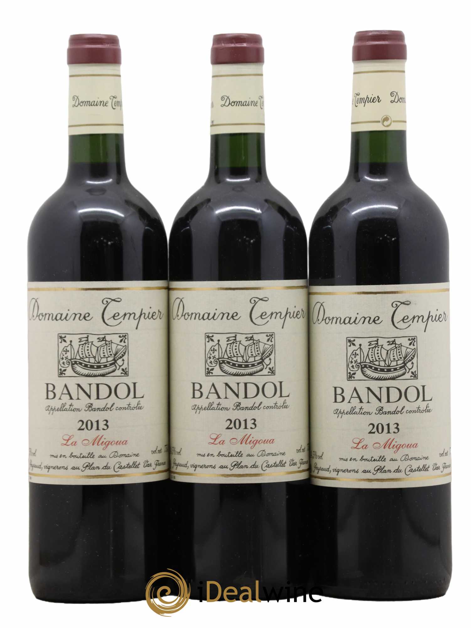 Bandol Domaine Tempier Cuvée La Migoua Famille Peyraud 2013 - Lot de 3 bouteilles - 0